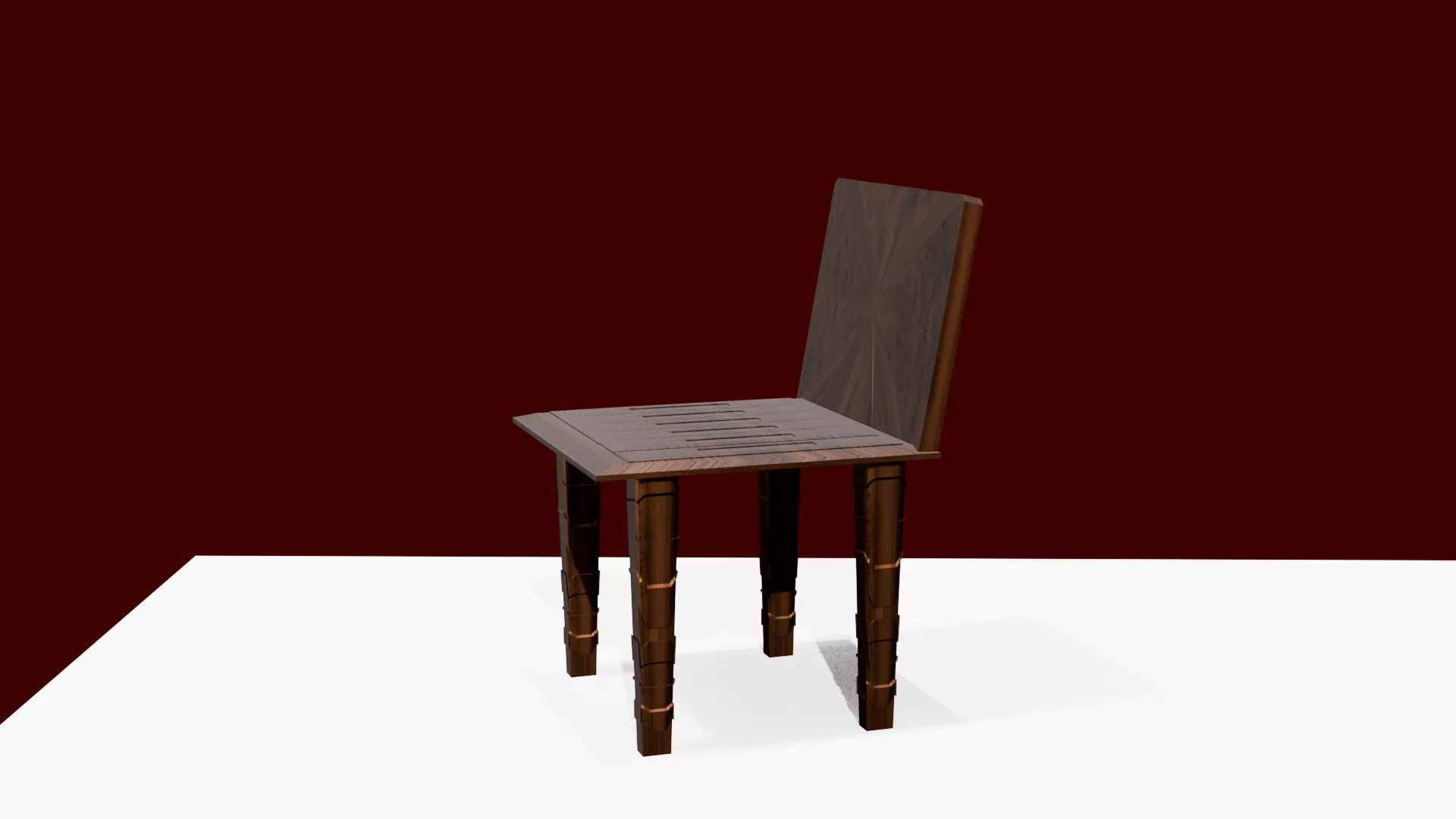 Elegant Modern Kitchen Chair 3D model