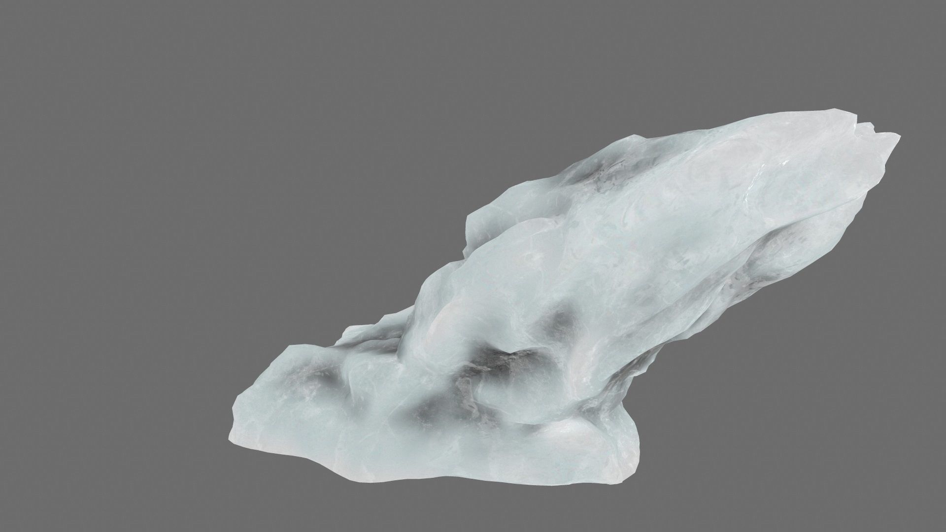ice mountain Low-poly 3D model_11