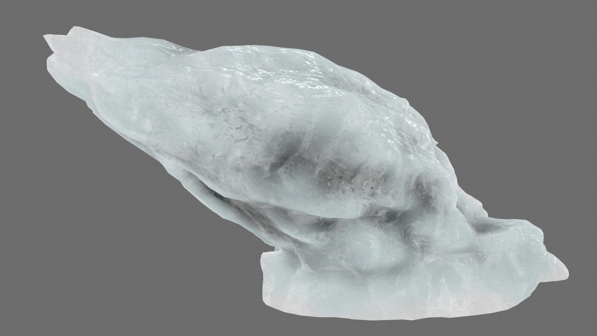 ice mountain Low-poly 3D model_12