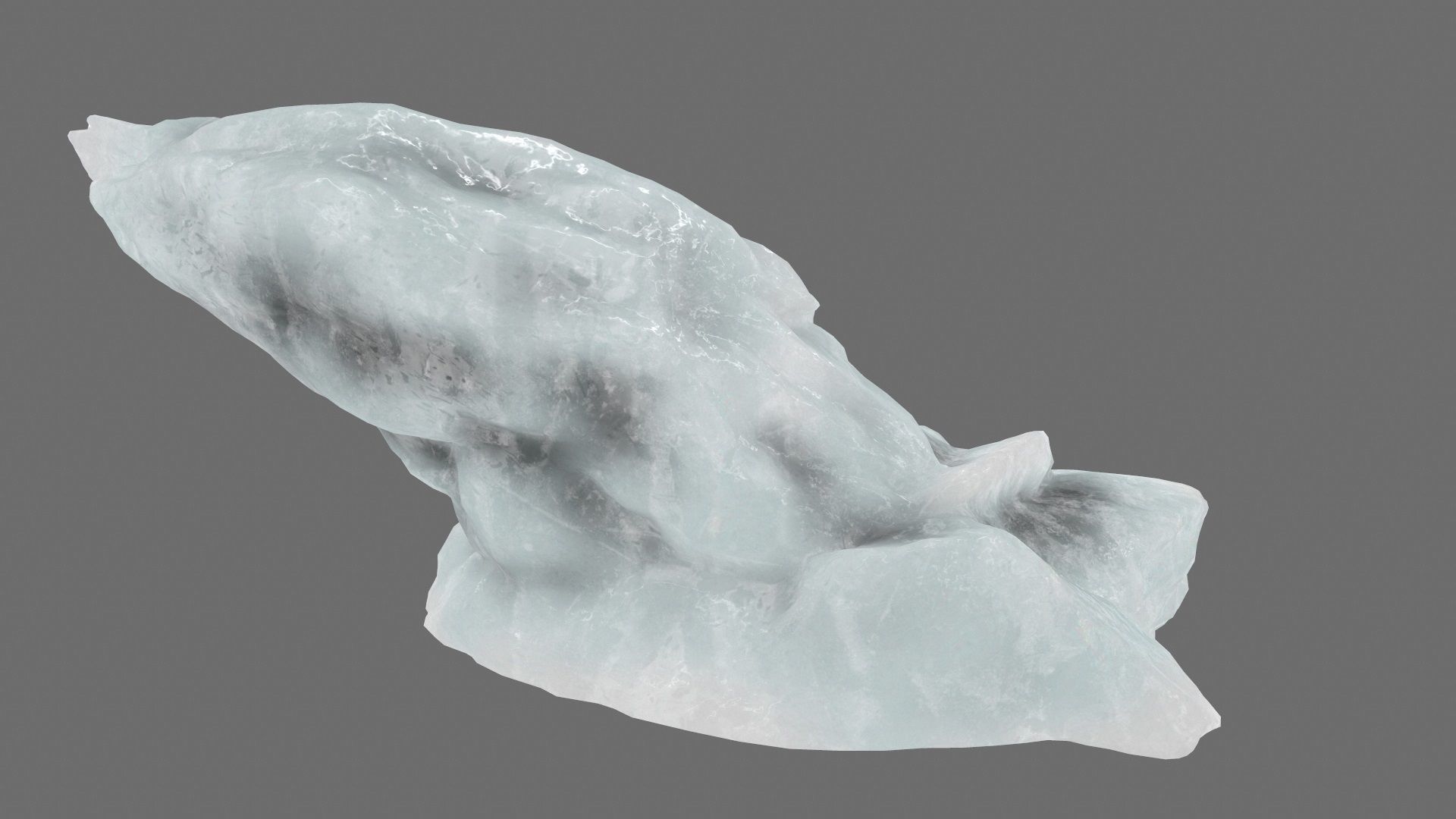 ice mountain Low-poly 3D model_5