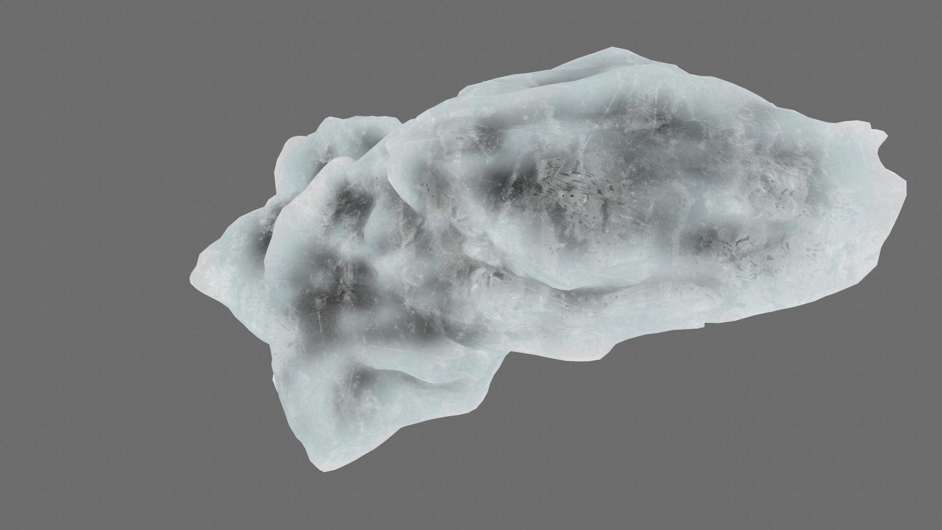 ice mountain Low-poly 3D model_13