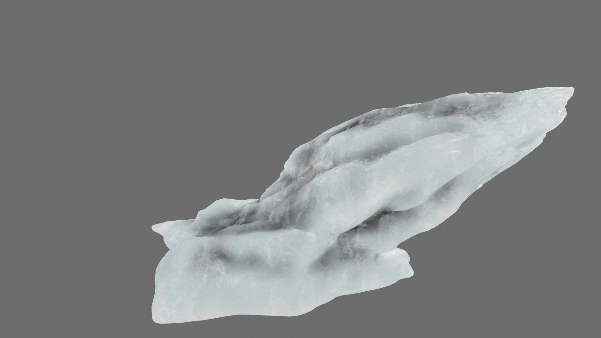 ice mountain Low-poly 3D model_10