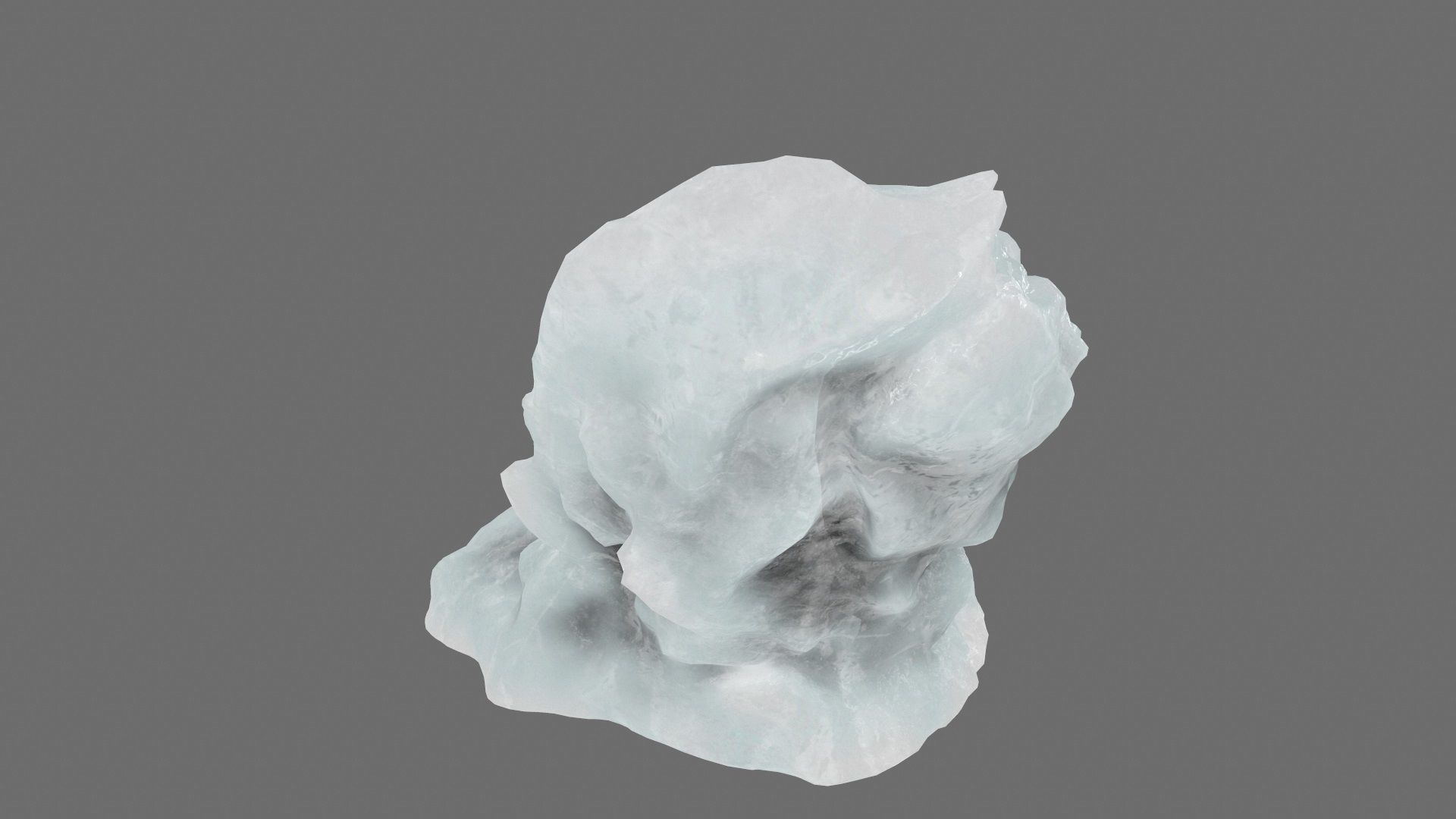 ice mountain Low-poly 3D model_8