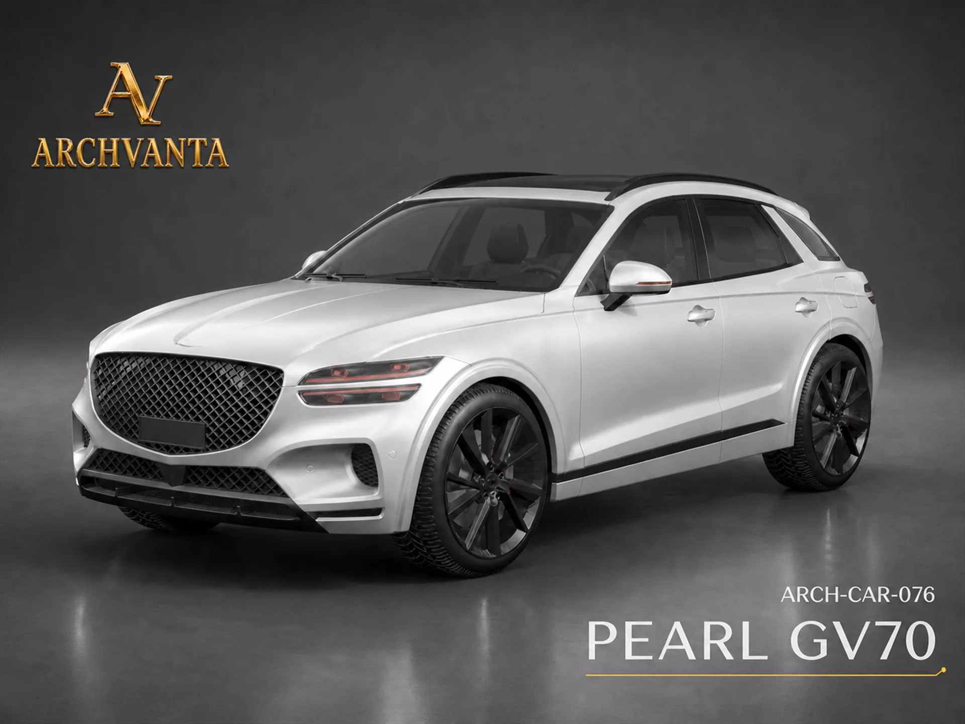 Pearl Luxury Crossover SUV - High Detail 3D Model 3D model