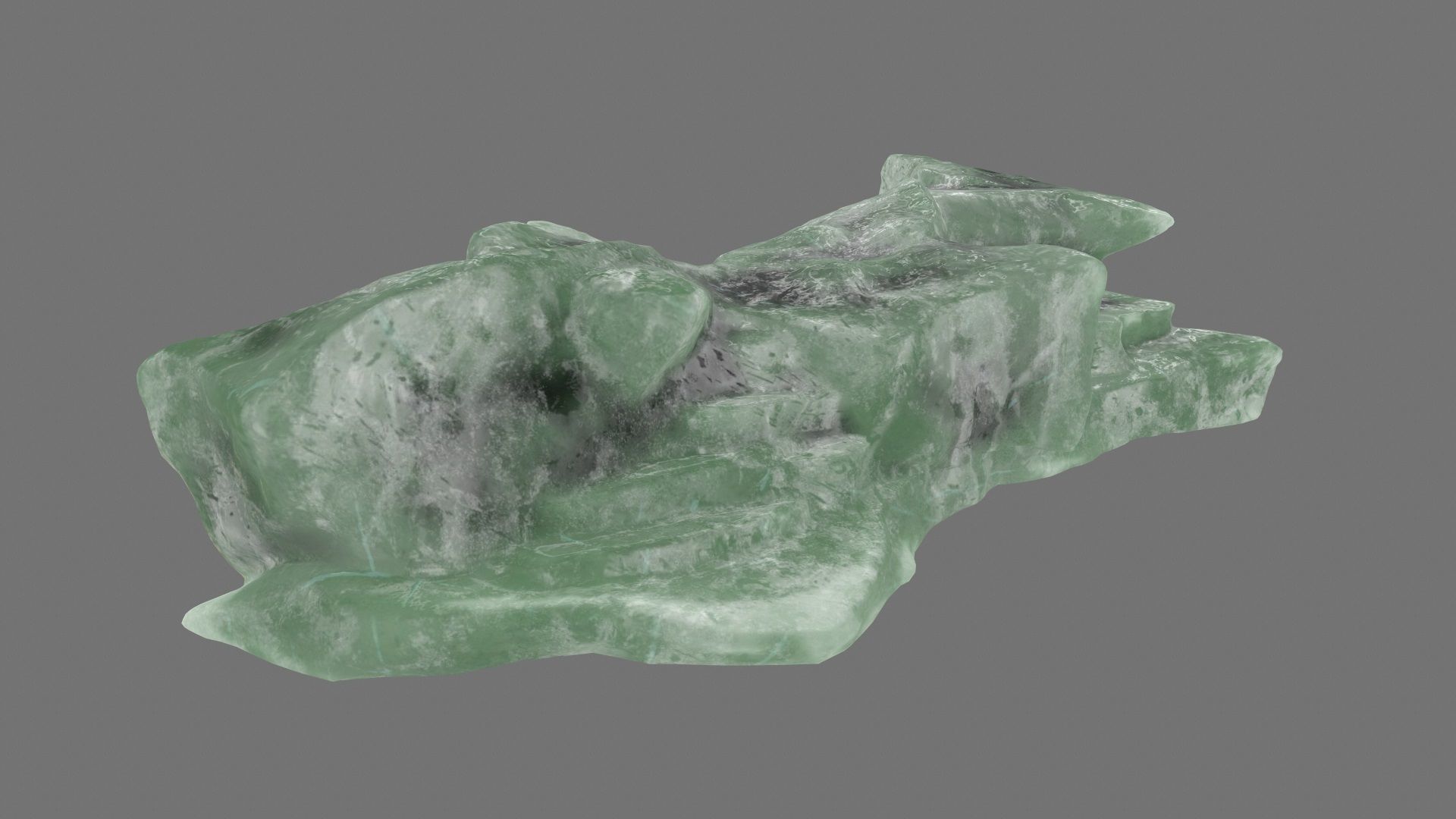 ice mountain Low-poly 3D model_6