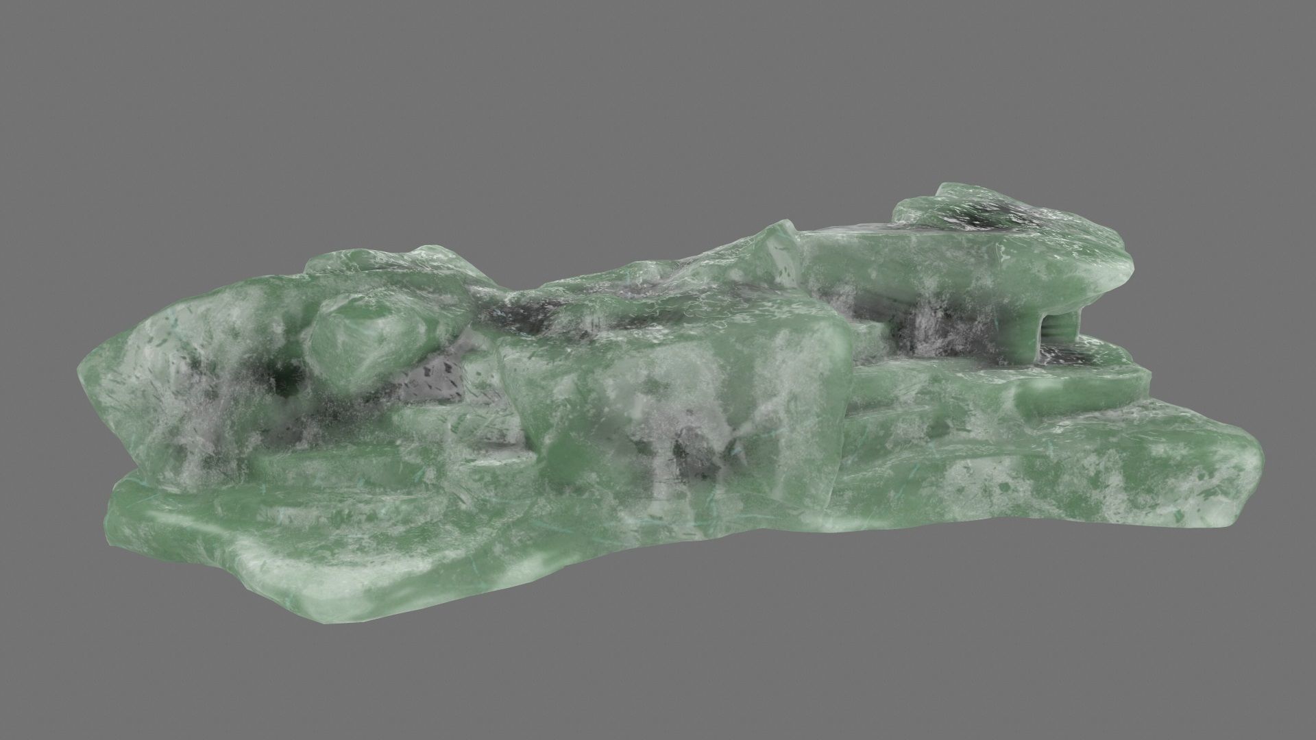 ice mountain Low-poly 3D model_8