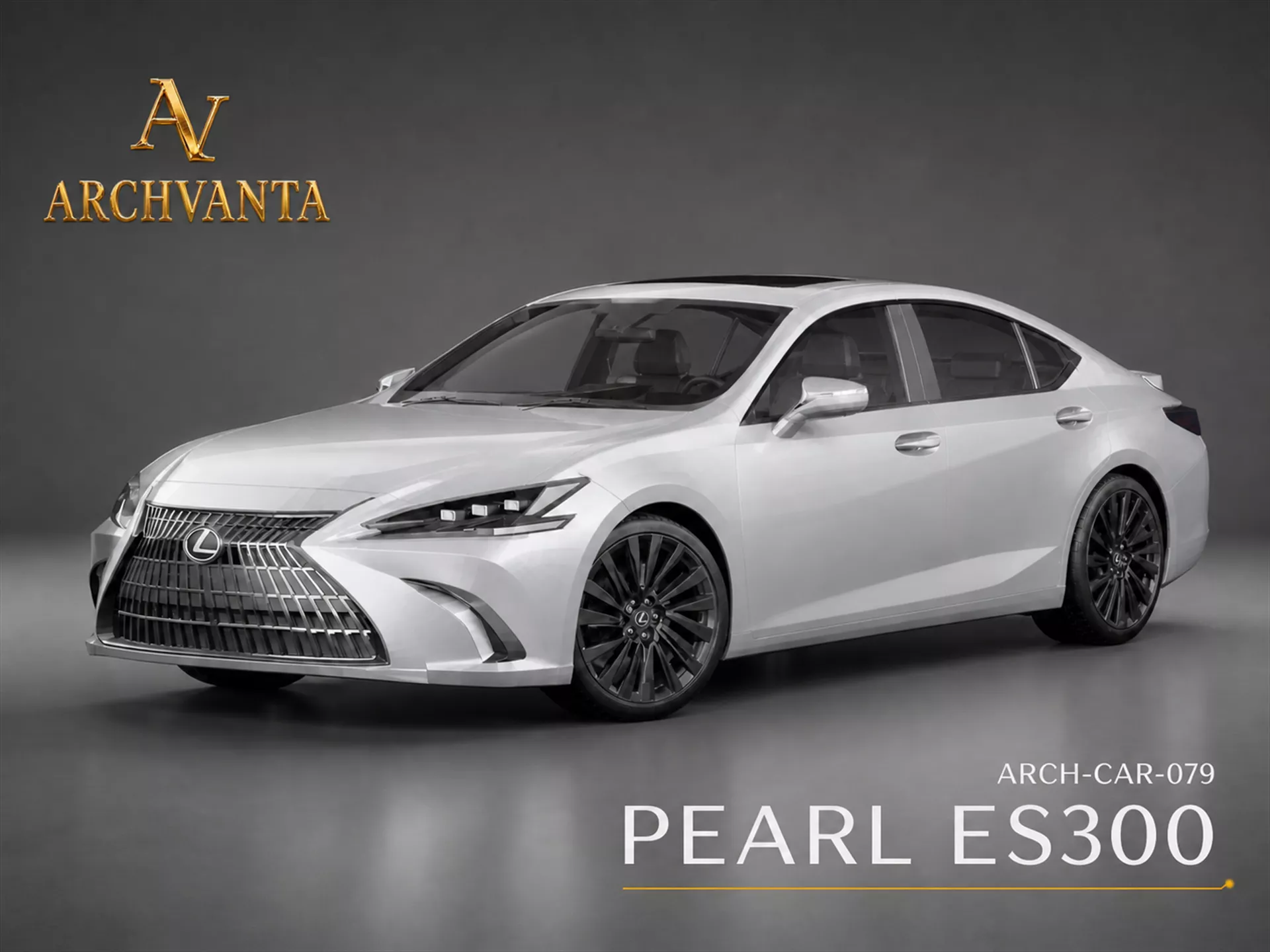 Pearl Executive Luxury Sedan - High Detail 3D Model 3D model
