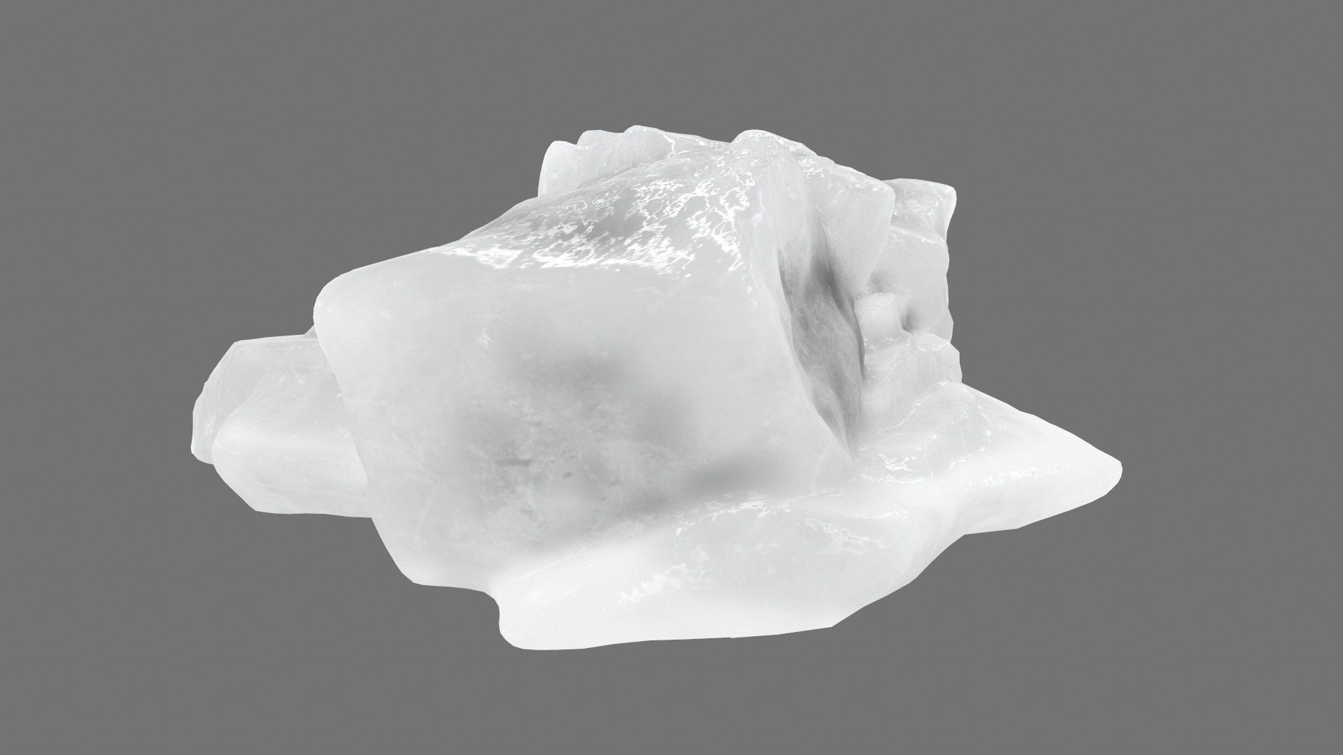 ice mountain Low-poly 3D model_5