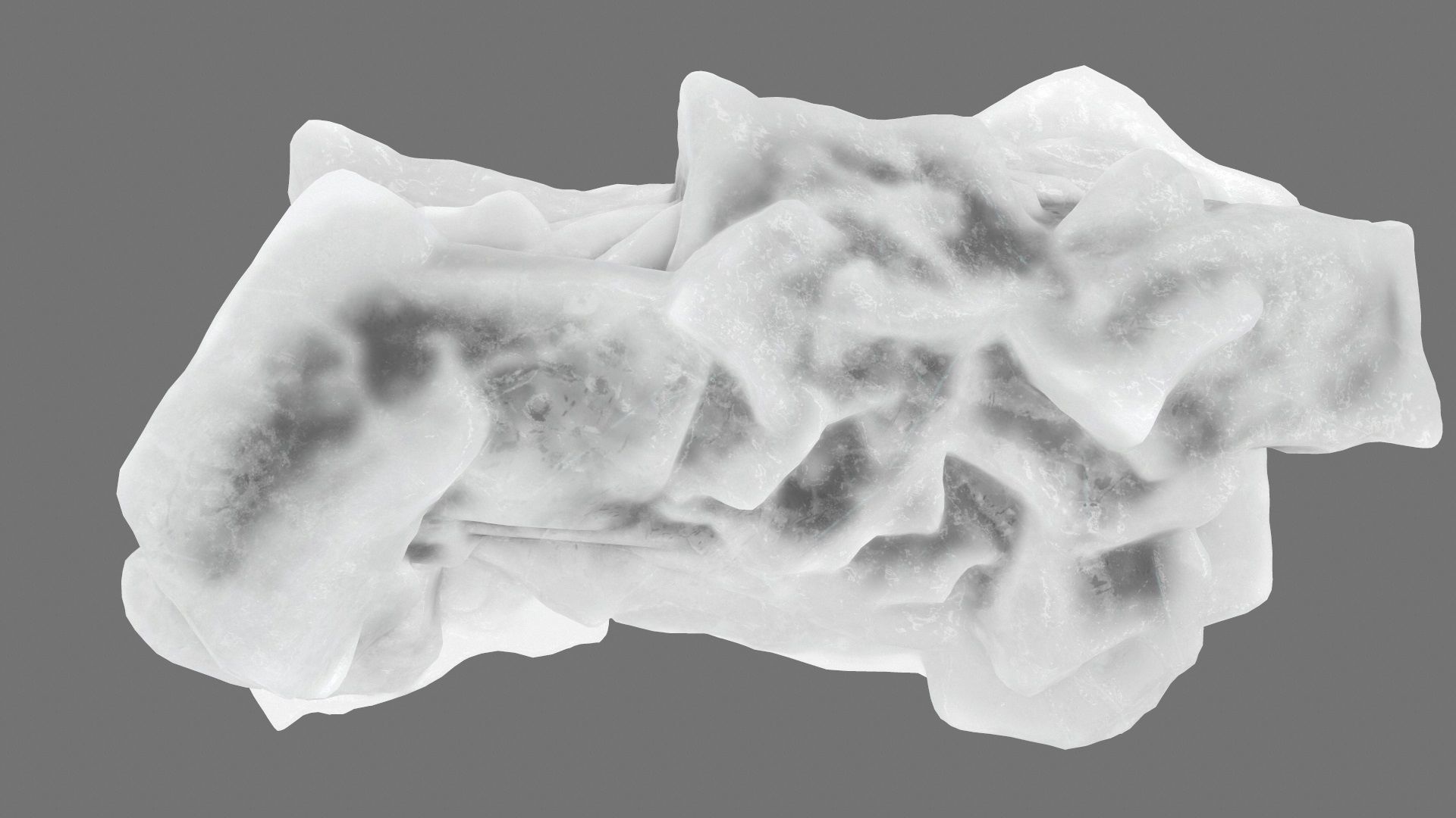 ice mountain Low-poly 3D model_10