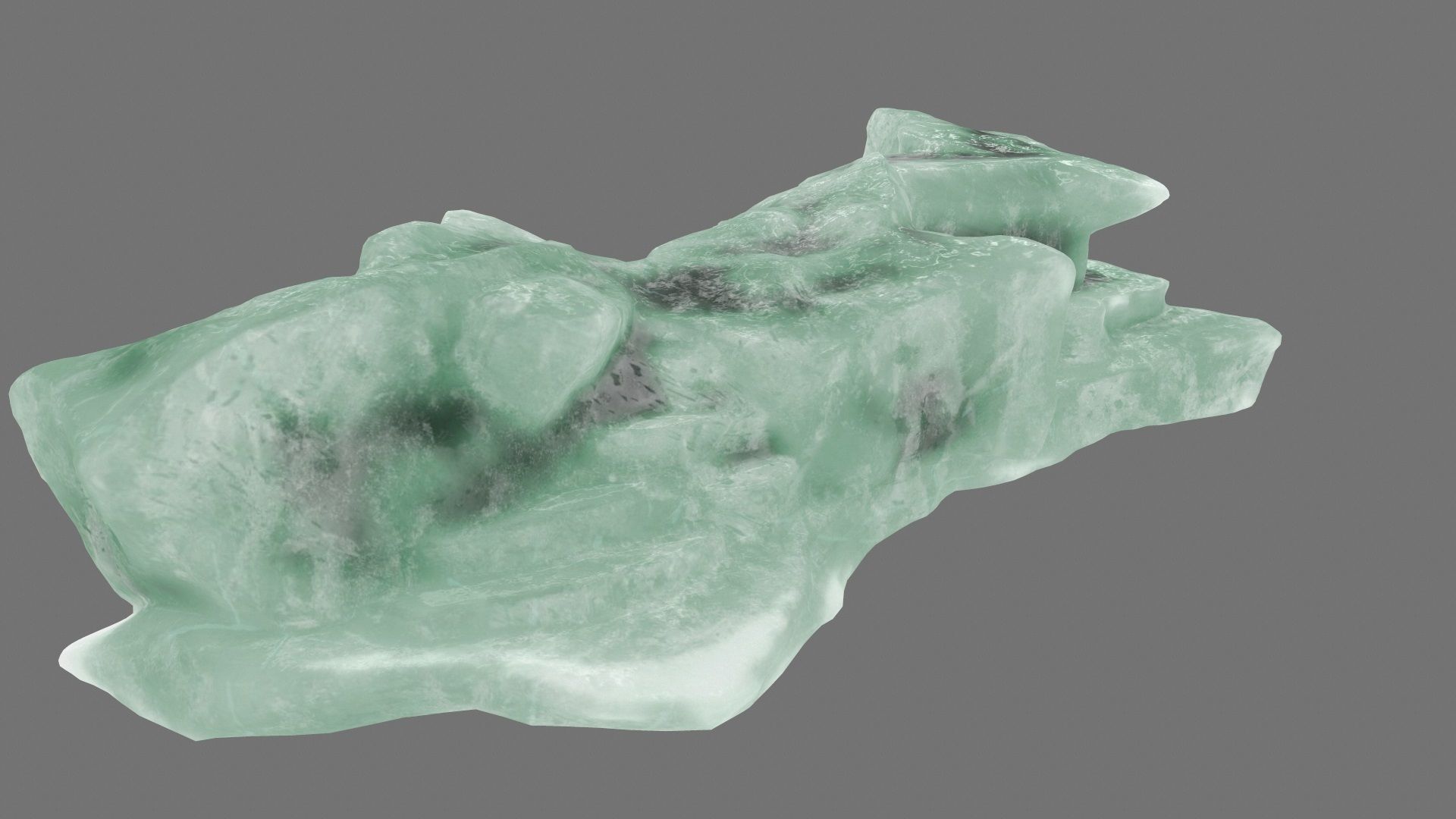 ice mountain Low-poly 3D model_5