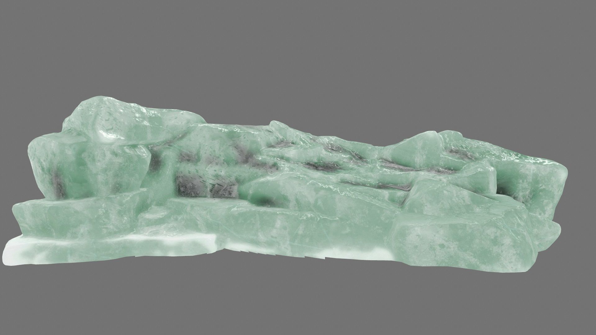 ice mountain Low-poly 3D model_10