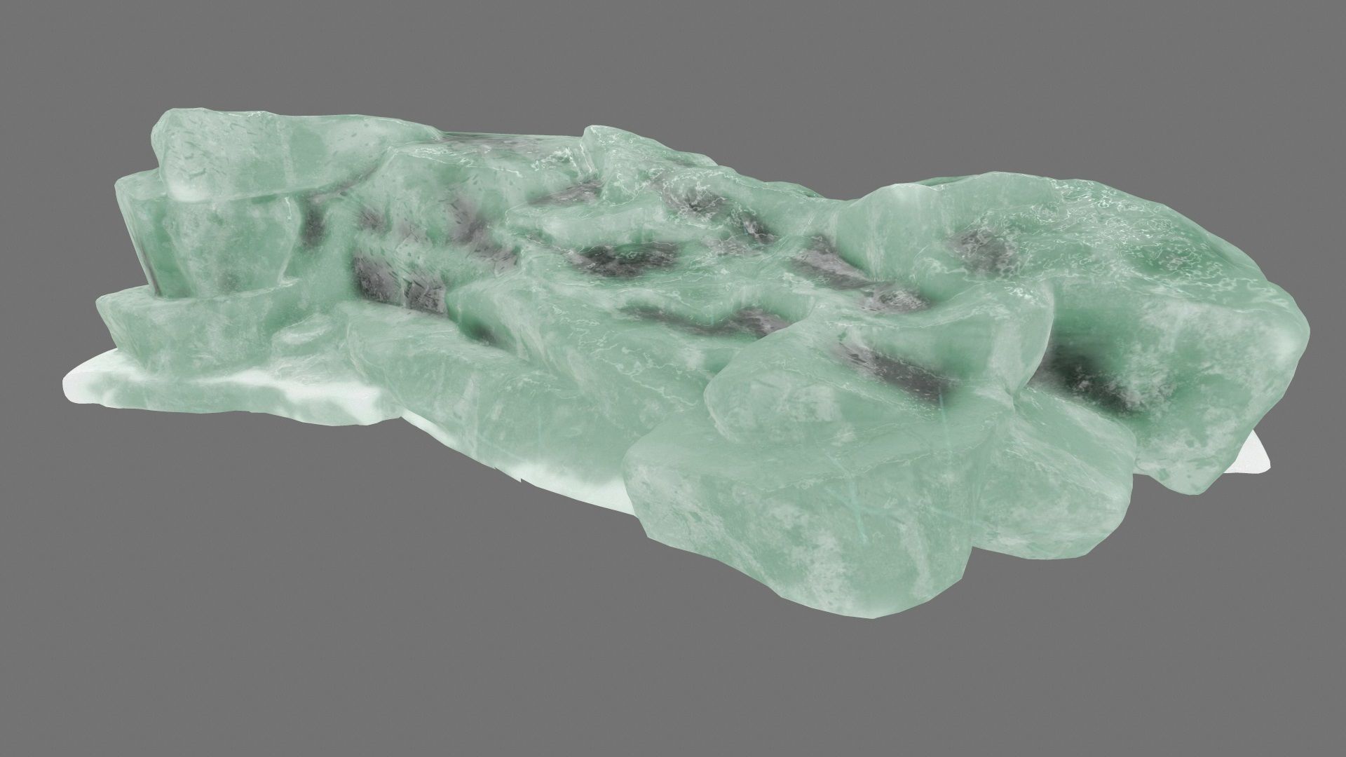 ice mountain Low-poly 3D model_8