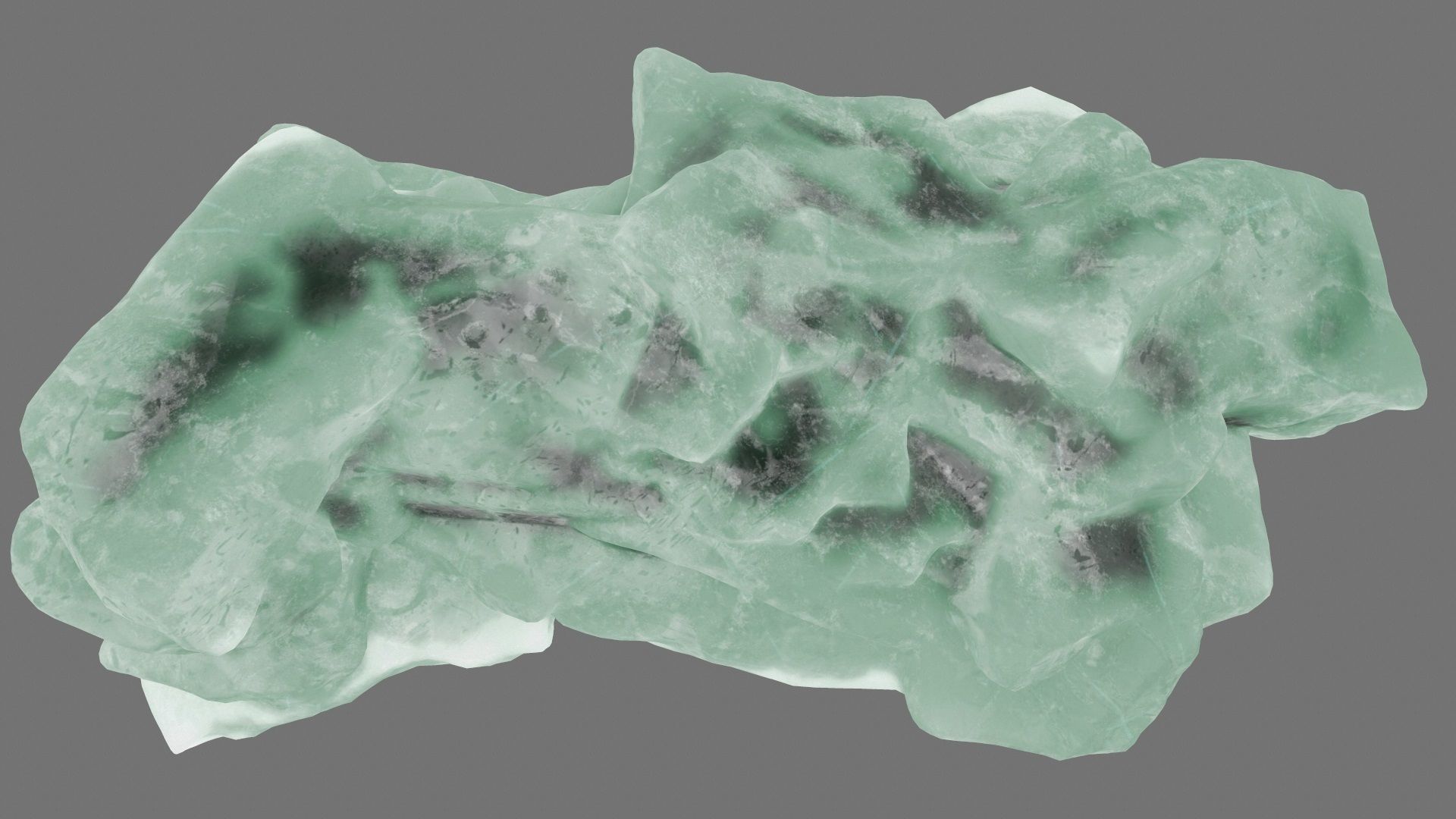 ice mountain Low-poly 3D model_9