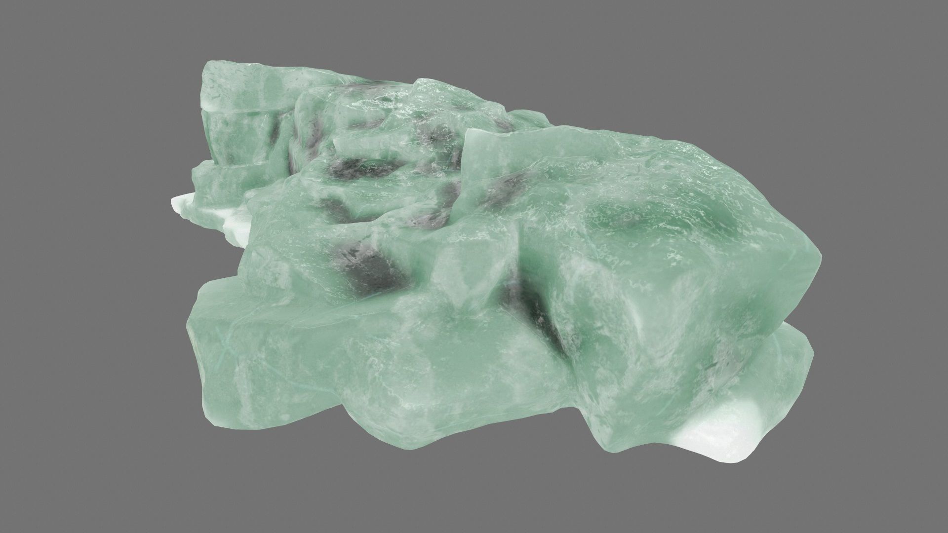 ice mountain Low-poly 3D model_11