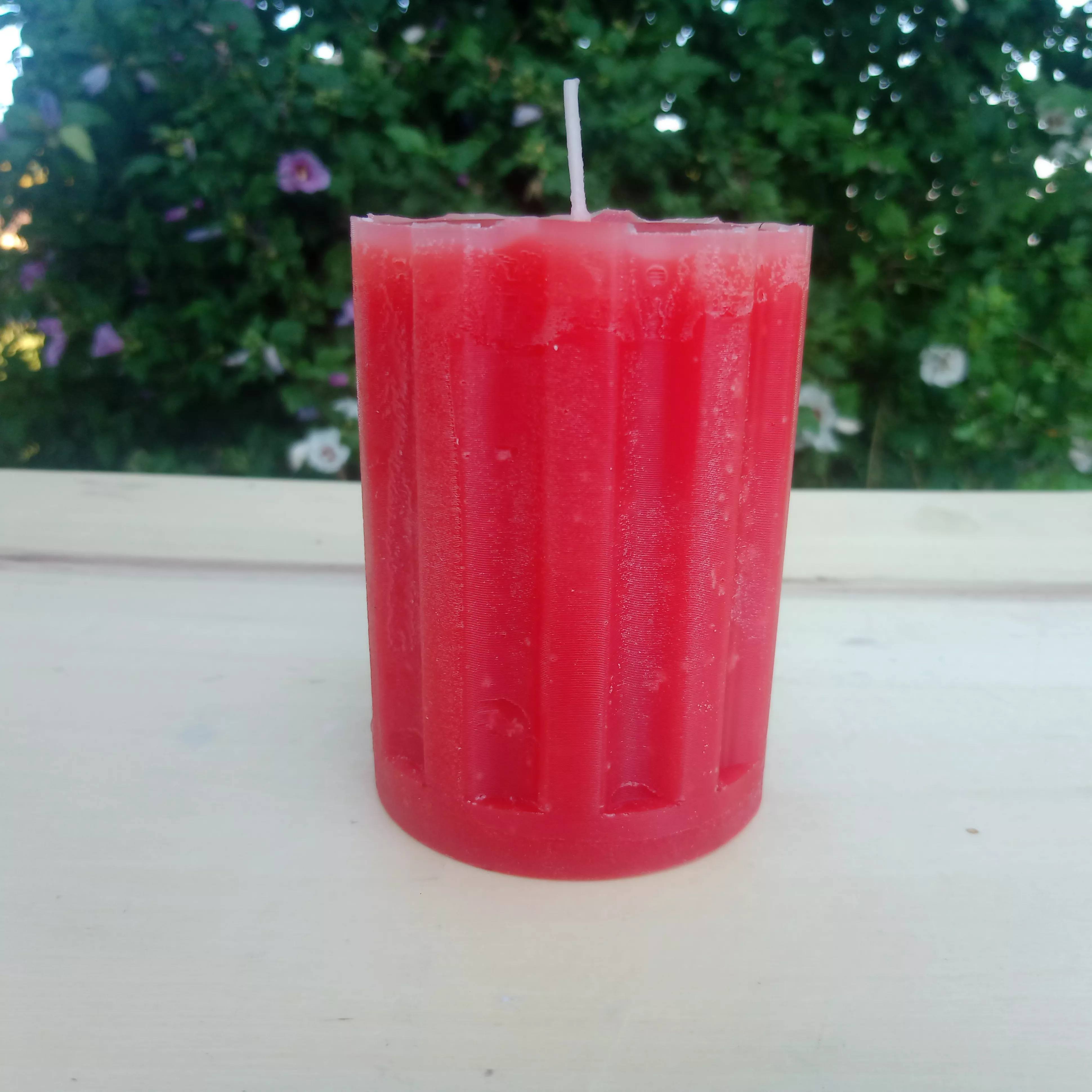 Mould For Elegant Ribbed Candle 3D print model