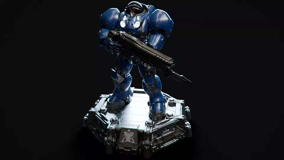 Marine - Starcraft 2 Basic Version 3D print model