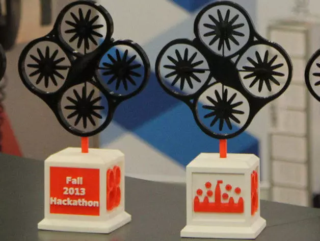 Ottawa Drones Hackathon 2013 Trophy Free 3D print model