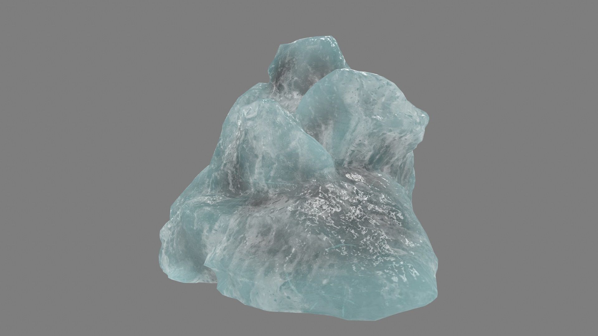 ice mountain Low-poly 3D model_5