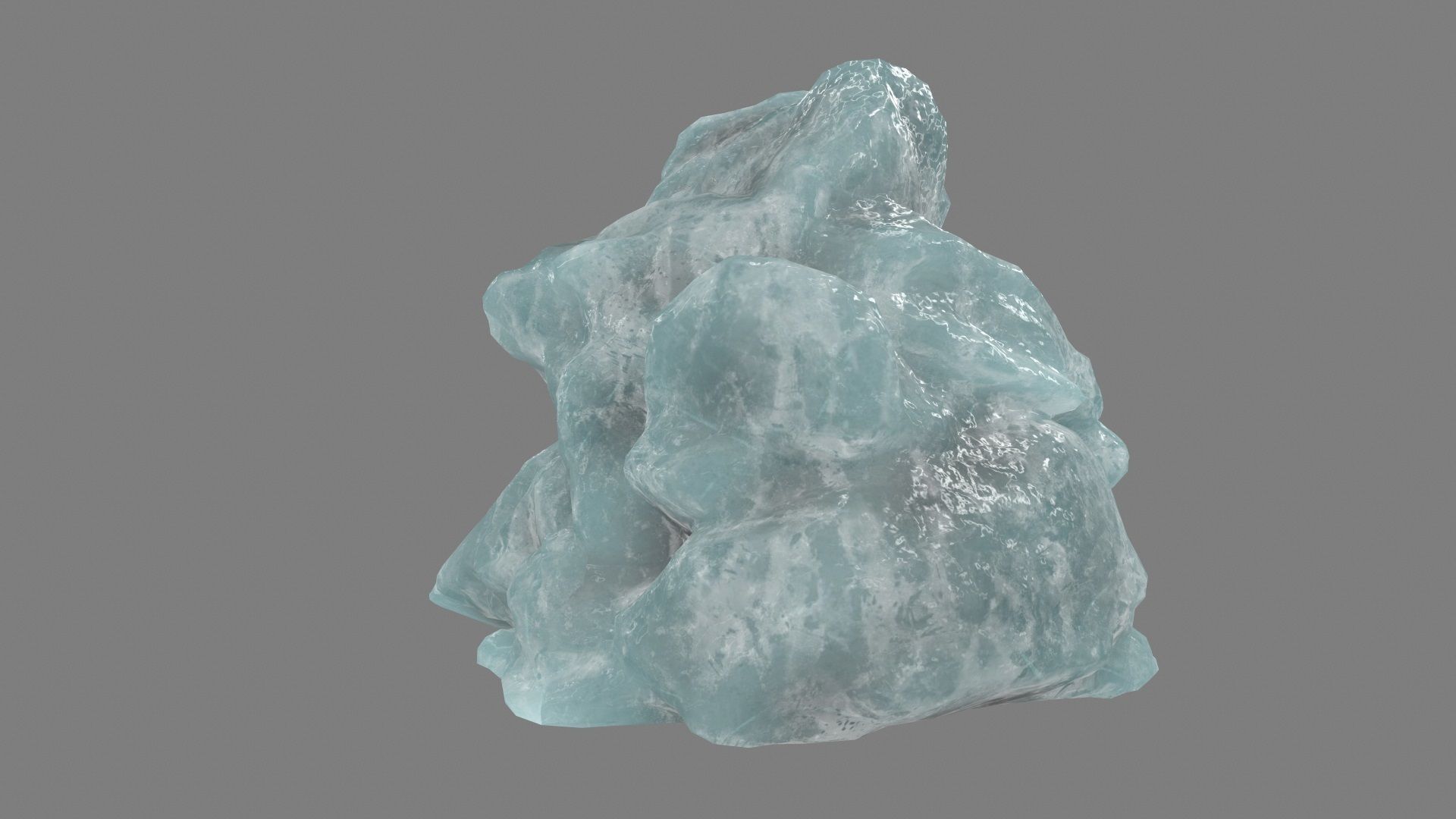 ice mountain Low-poly 3D model_10