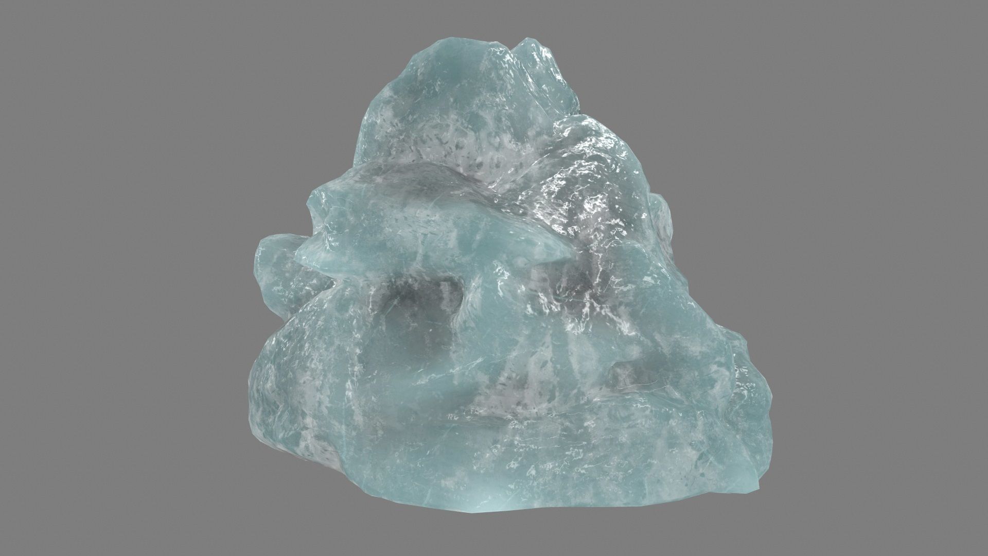 ice mountain Low-poly 3D model_8