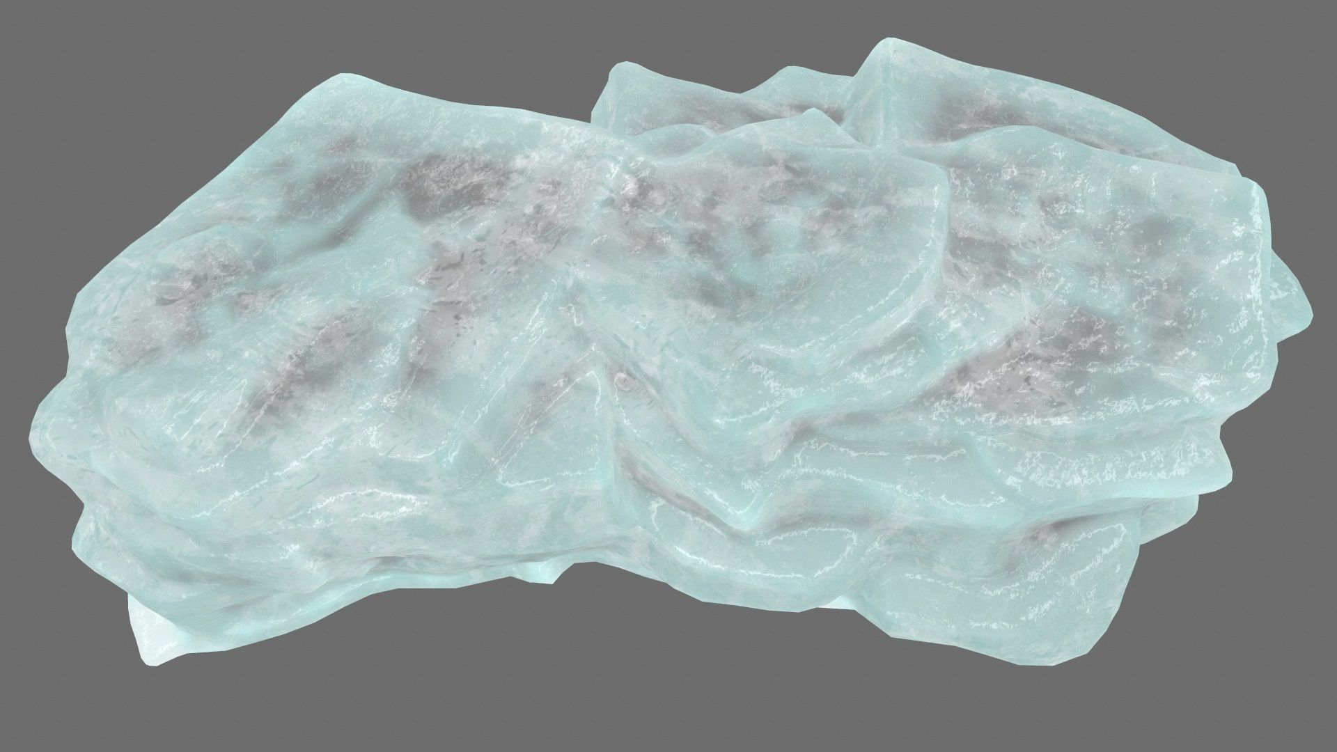 ice mountain Low-poly 3D model_13