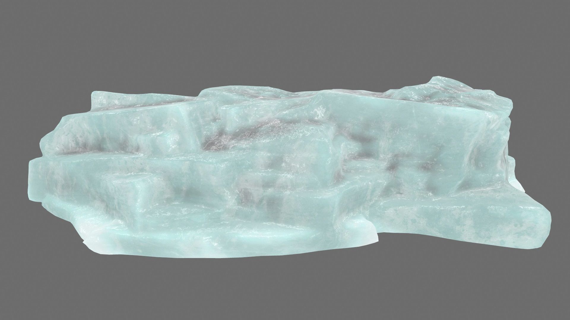 ice mountain Low-poly 3D model_8