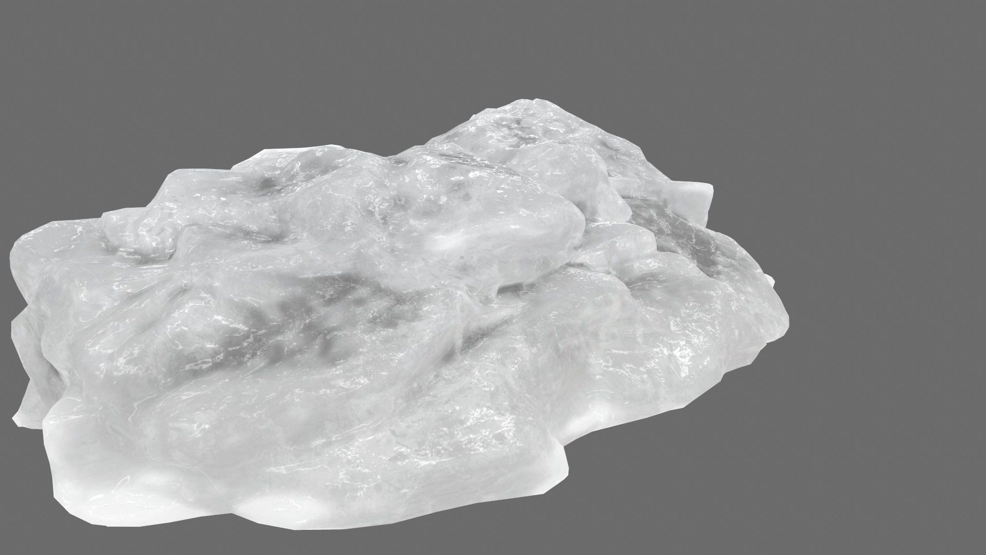 ice mountain Low-poly 3D model_10