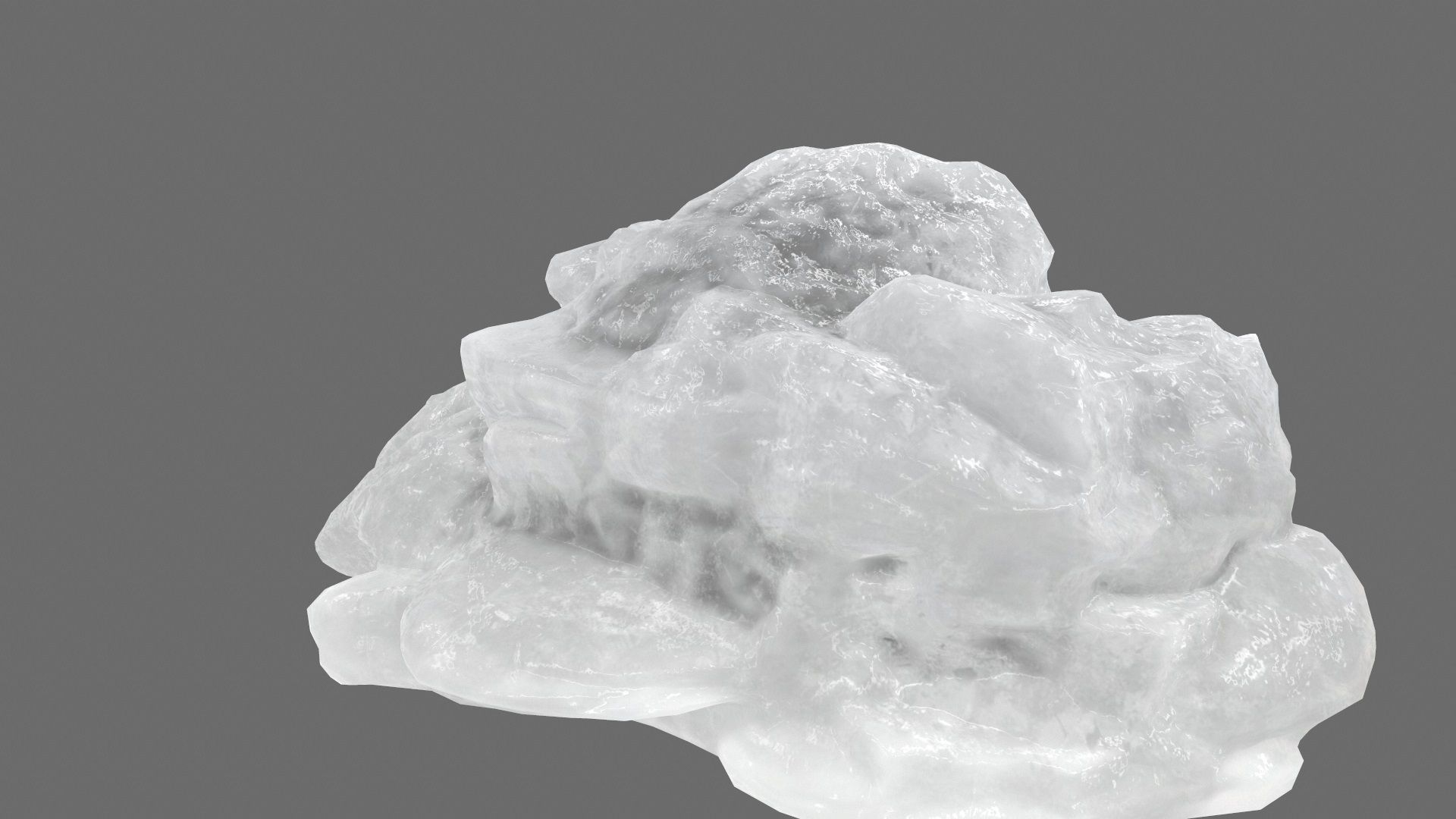 ice mountain Low-poly 3D model_6