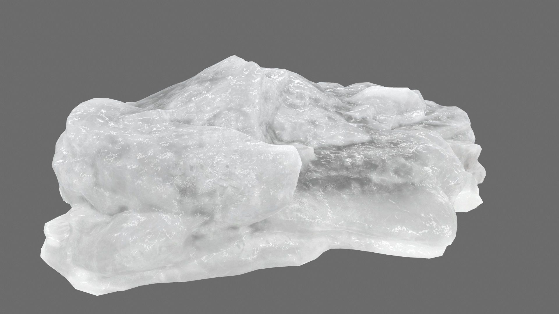 ice mountain Low-poly 3D model_11