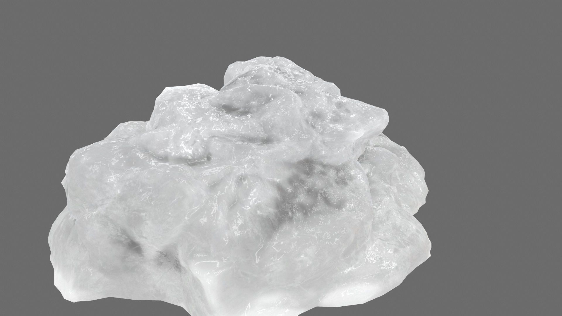 ice mountain Low-poly 3D model_13