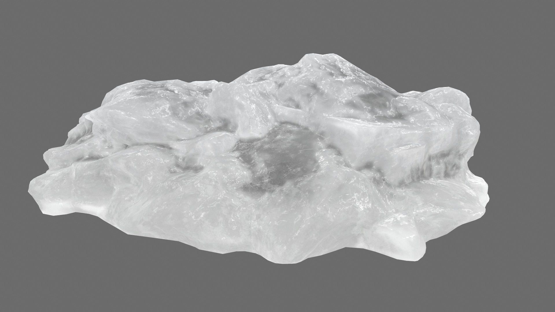 ice mountain Low-poly 3D model_8