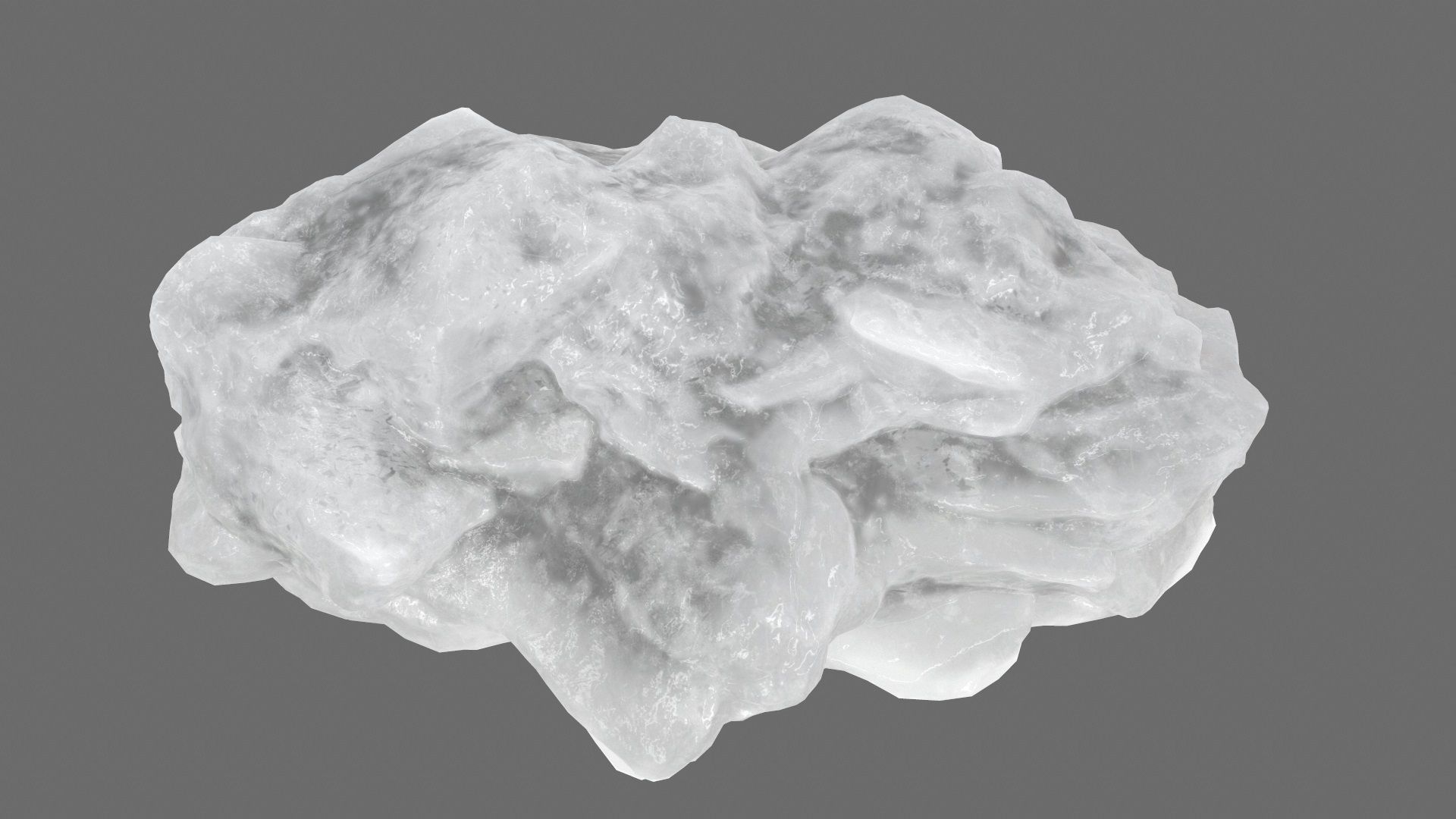 ice mountain Low-poly 3D model_14