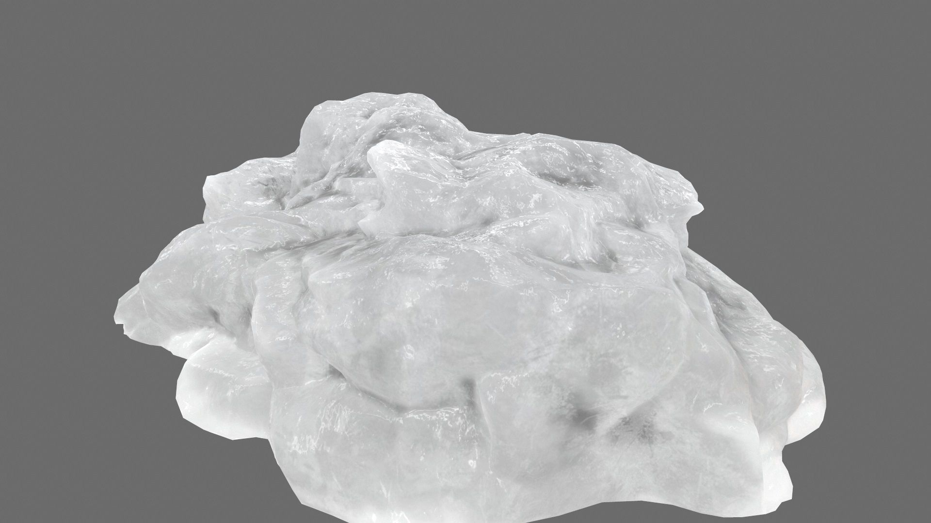 ice mountain Low-poly 3D model_15