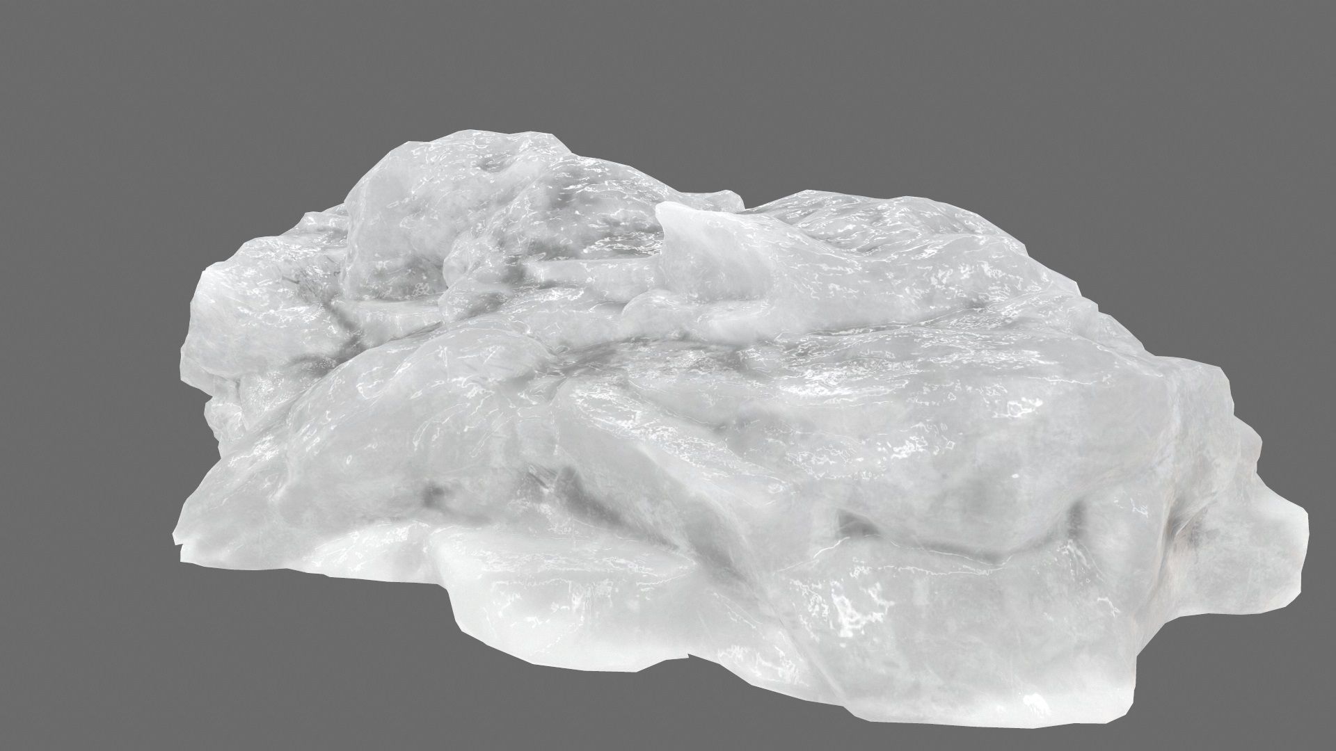 ice mountain Low-poly 3D model_12