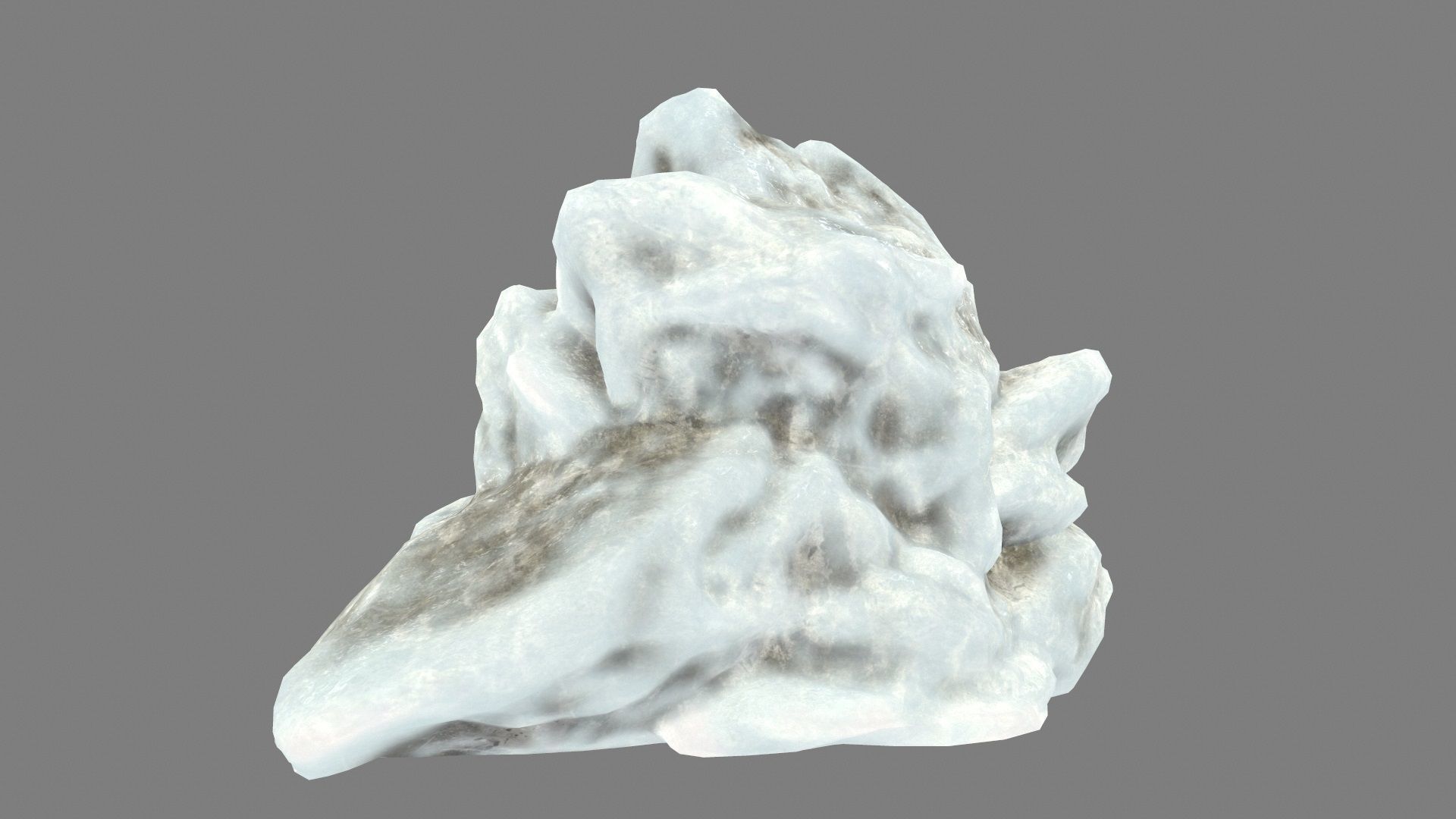 ice mountain Low-poly 3D model_4