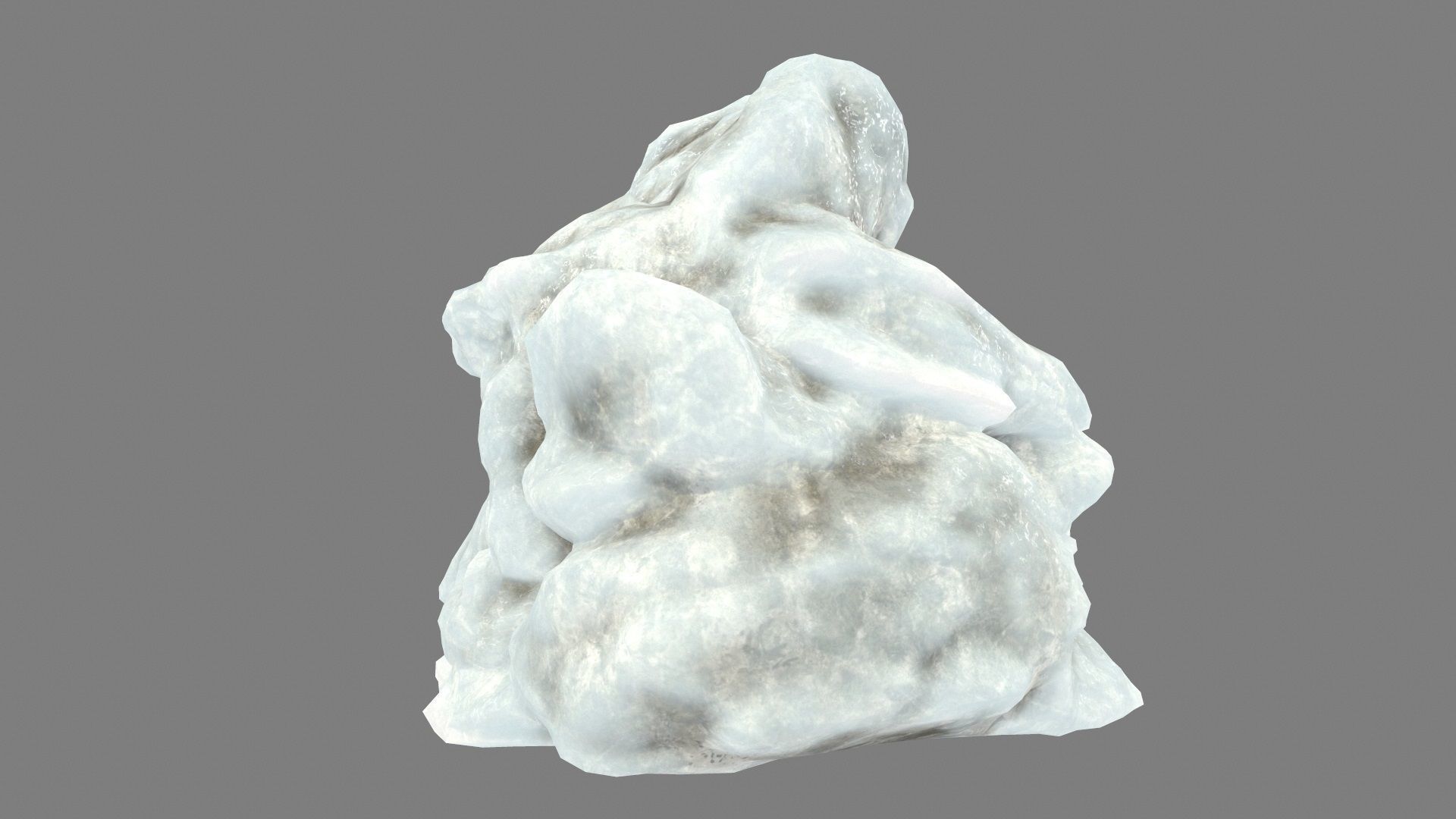 ice mountain Low-poly 3D model_5