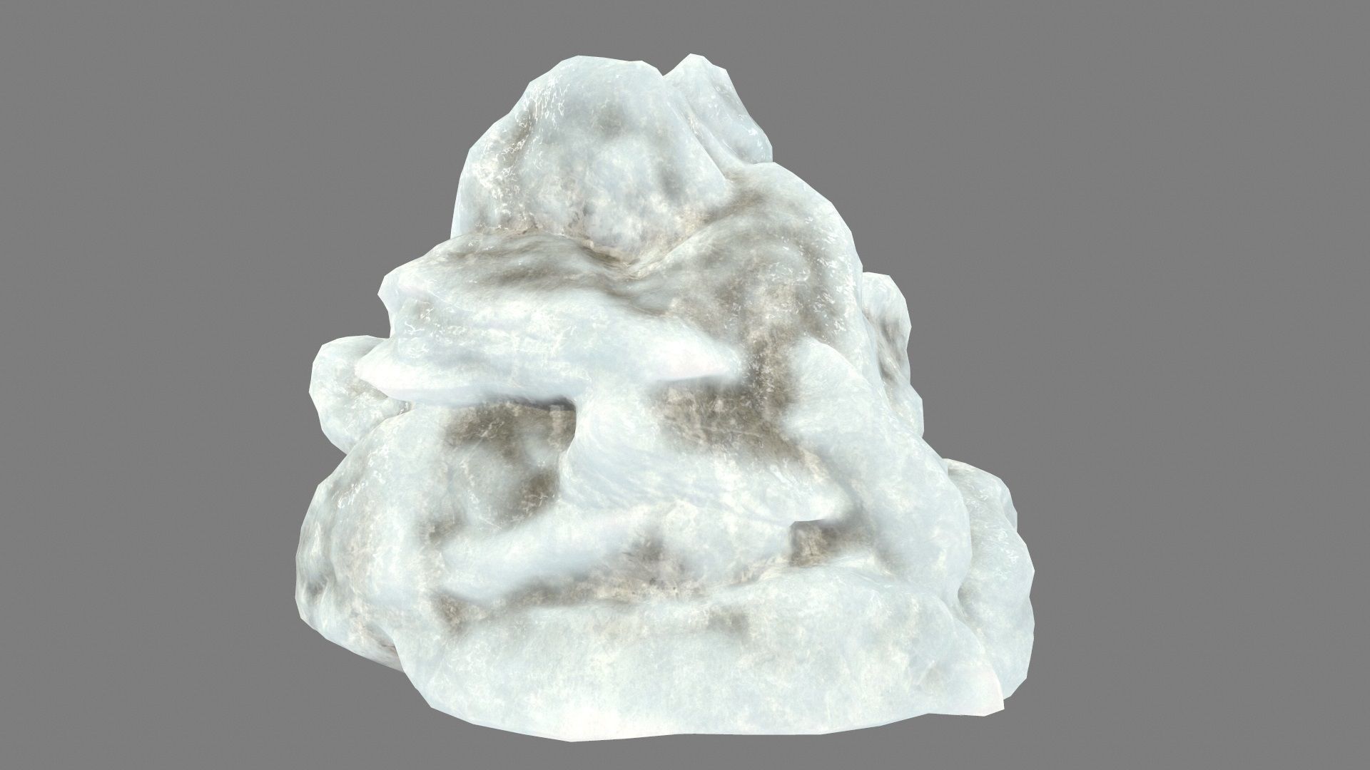 ice mountain Low-poly 3D model_2