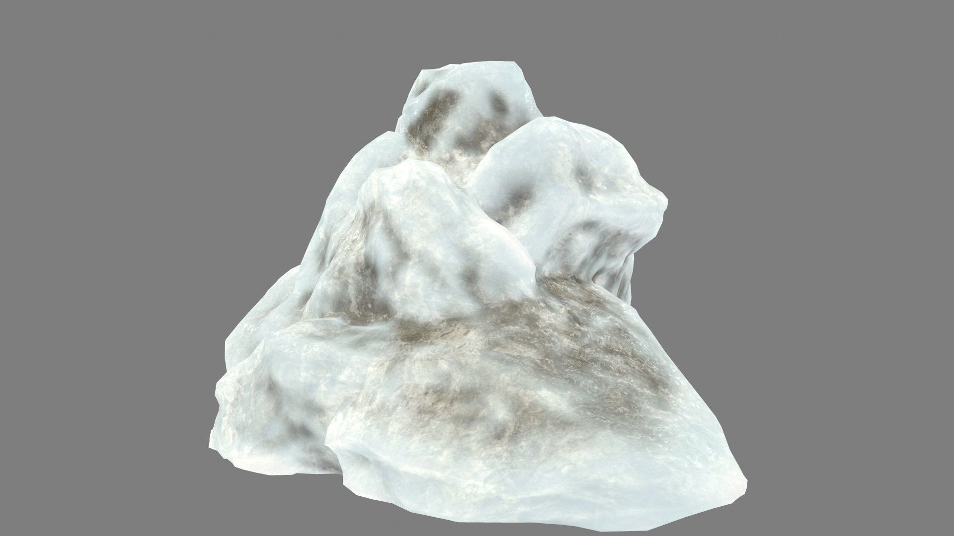 ice mountain Low-poly 3D model_8