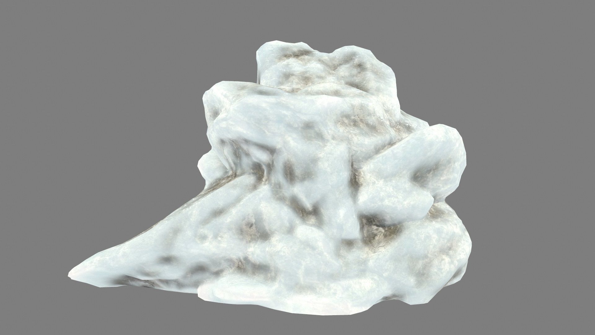 ice mountain Low-poly 3D model_7