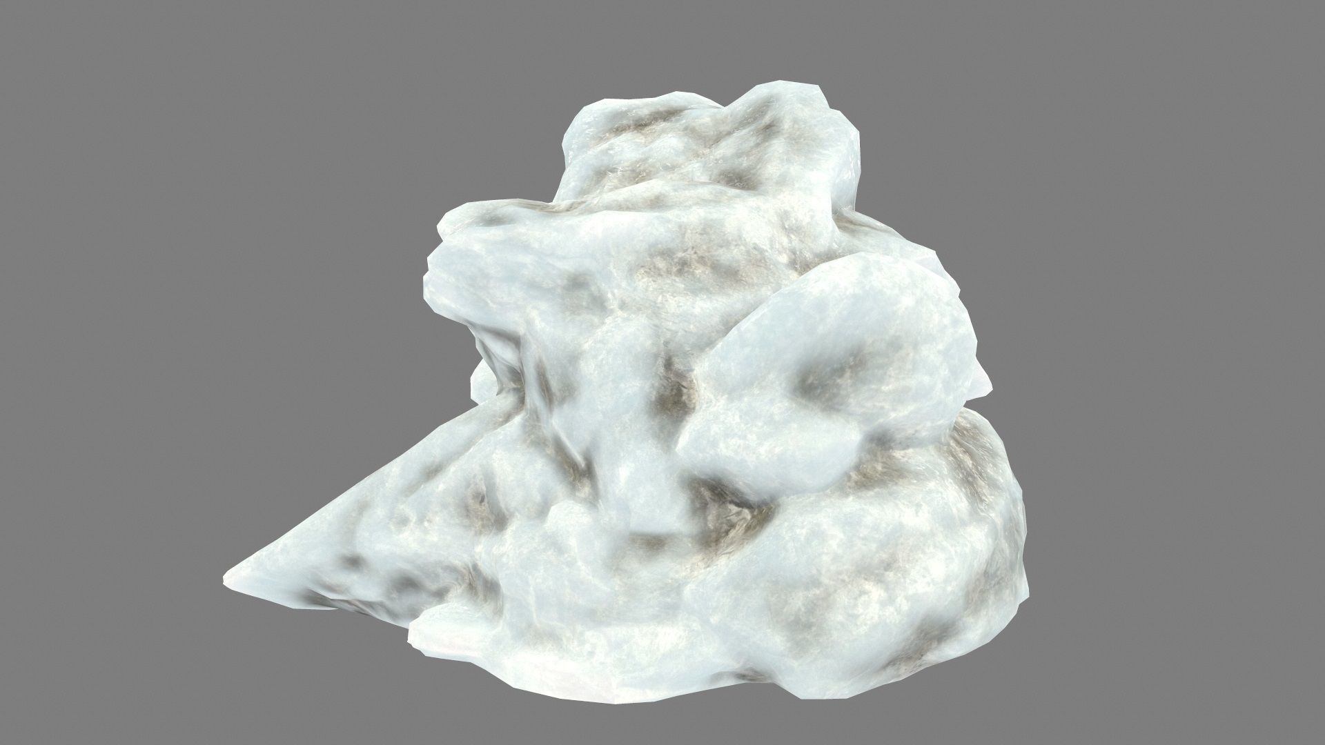 ice mountain Low-poly 3D model_6