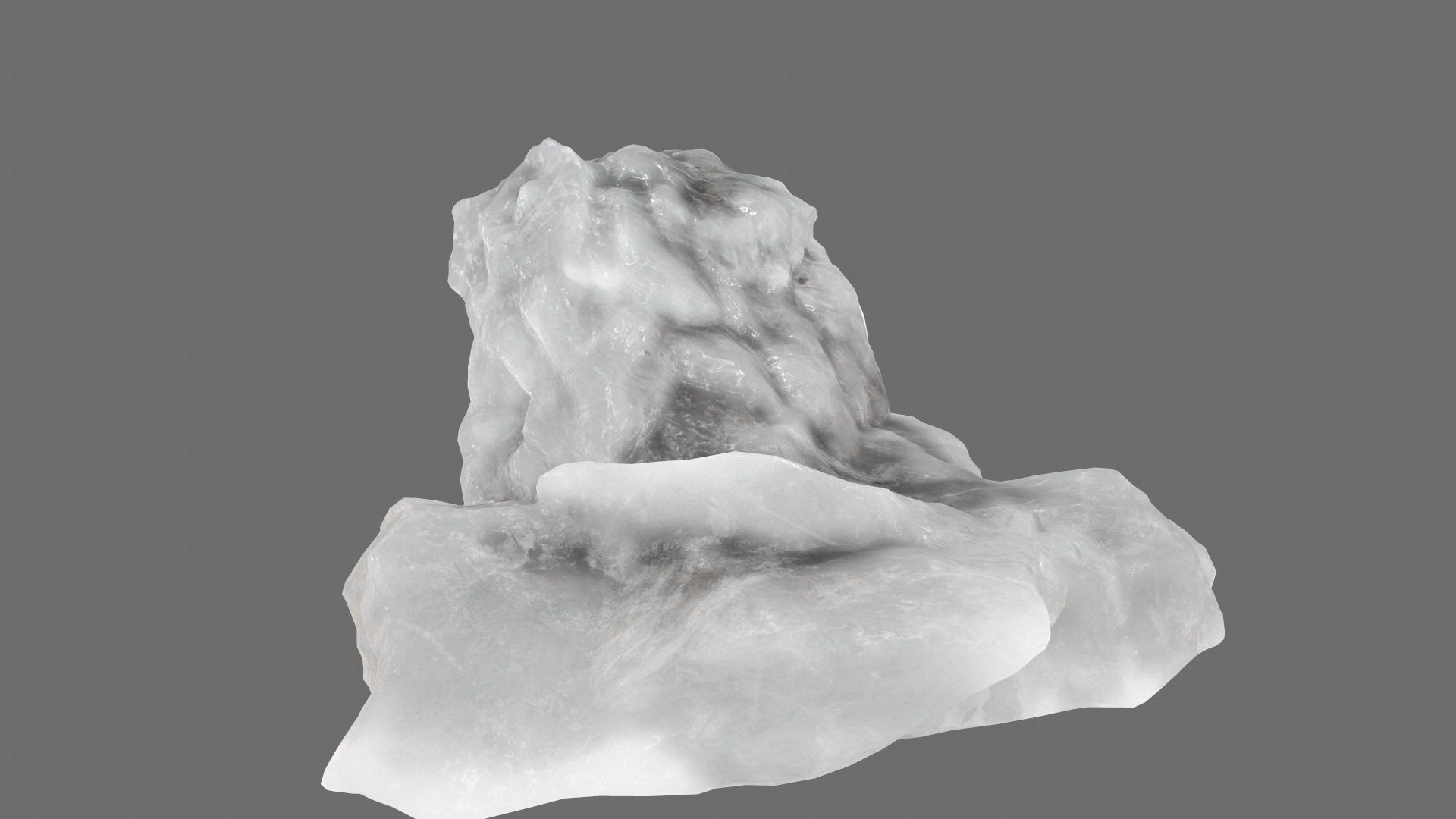 ice mountain Low-poly 3D model_10