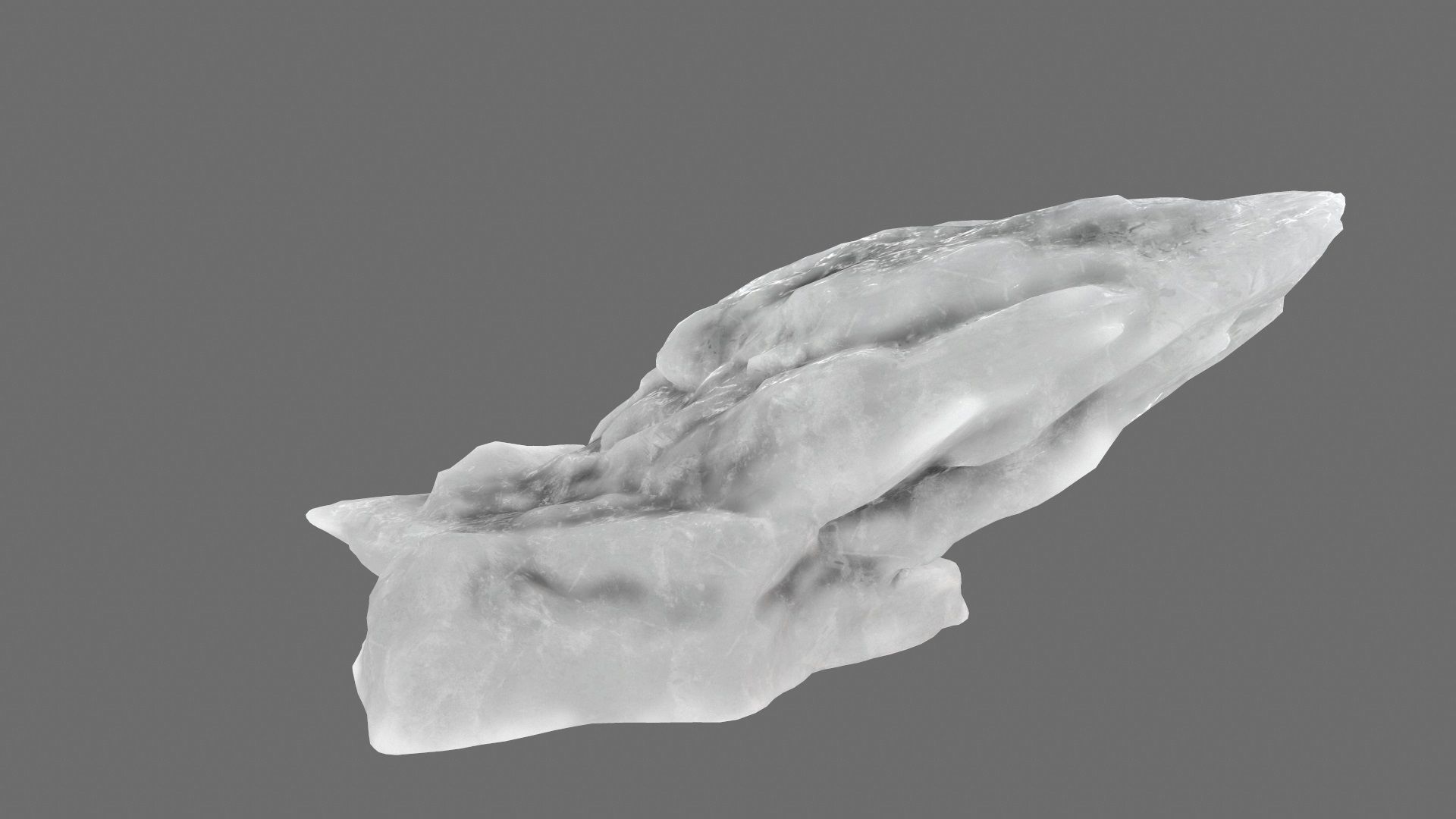 ice mountain Low-poly 3D model_9