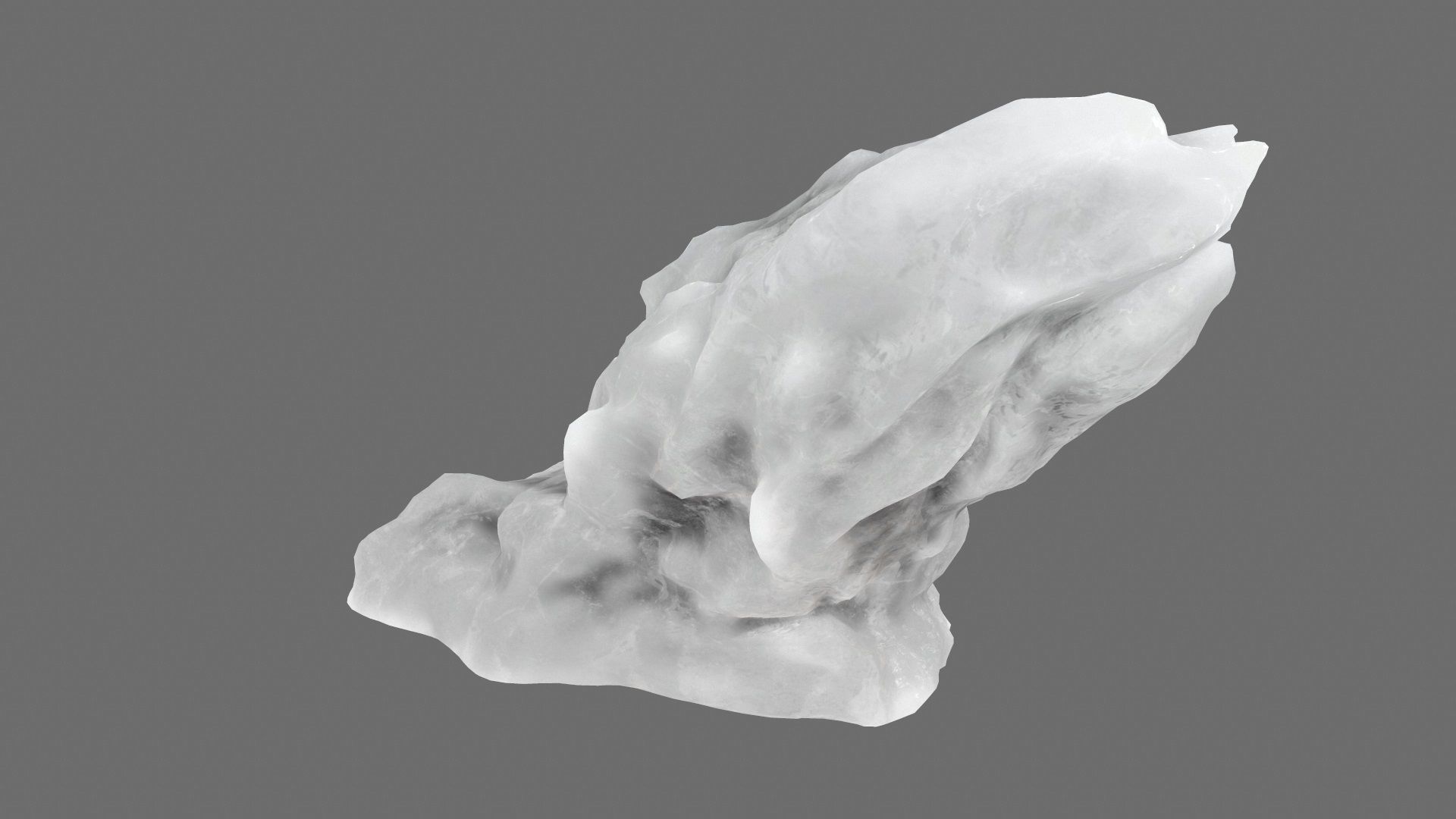 ice mountain Low-poly 3D model_4