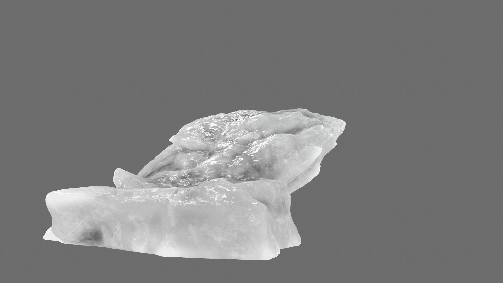 ice mountain Low-poly 3D model_12