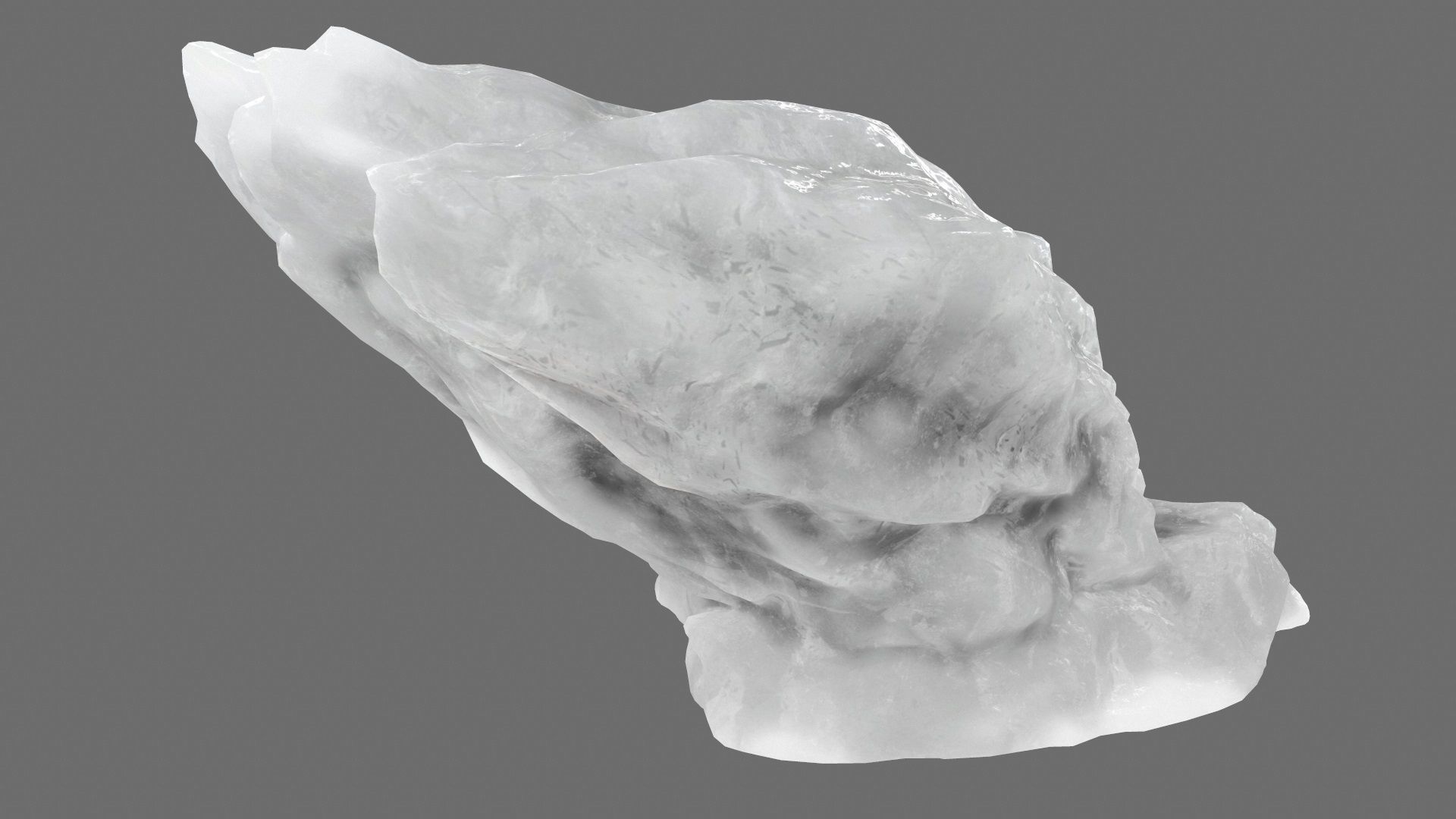 ice mountain Low-poly 3D model_8