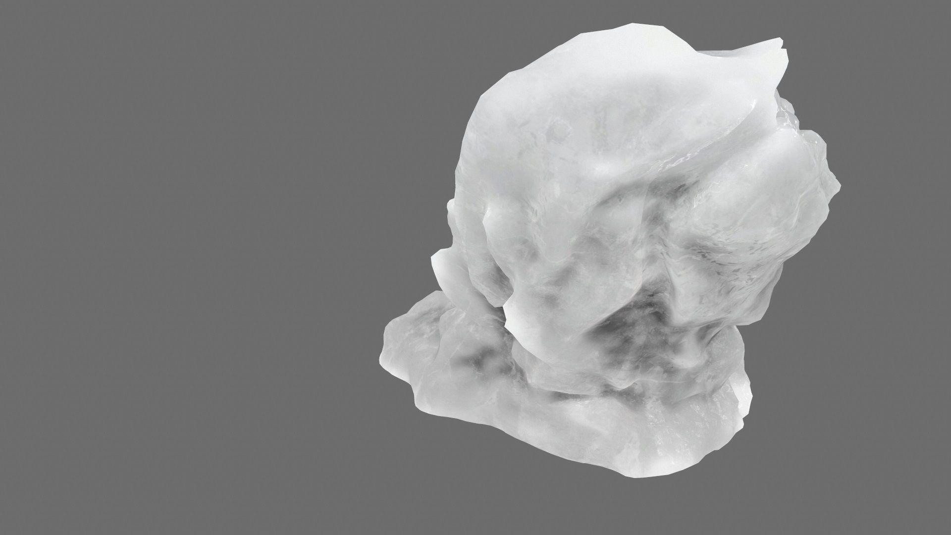 ice mountain Low-poly 3D model_6