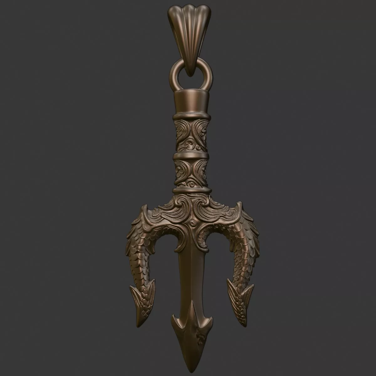 Pendant Trident v1 3D print model