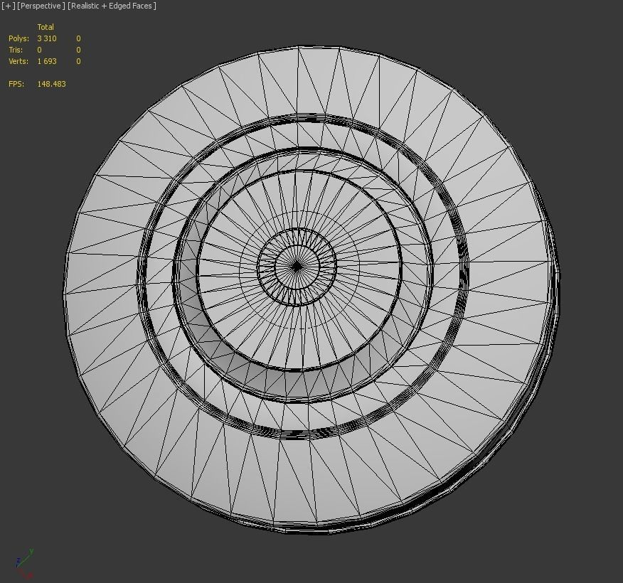 Anti-Tank Land Mine MK-7 Low-poly 3D model_5