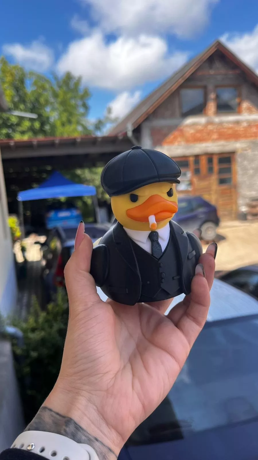Peaky Blinders Duck MultiPart Multicolor STL No AMS 3D Print 3D print model