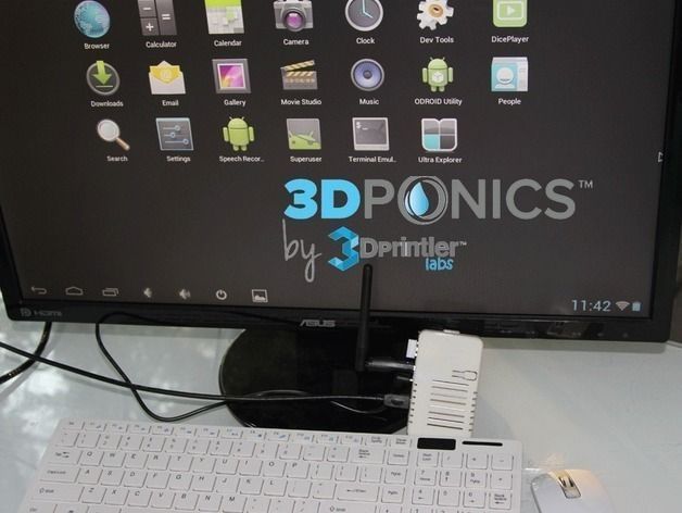 Odroid U3 Case for Internet Enabled 3Dponics Hydroponics System Free 3D print model_7